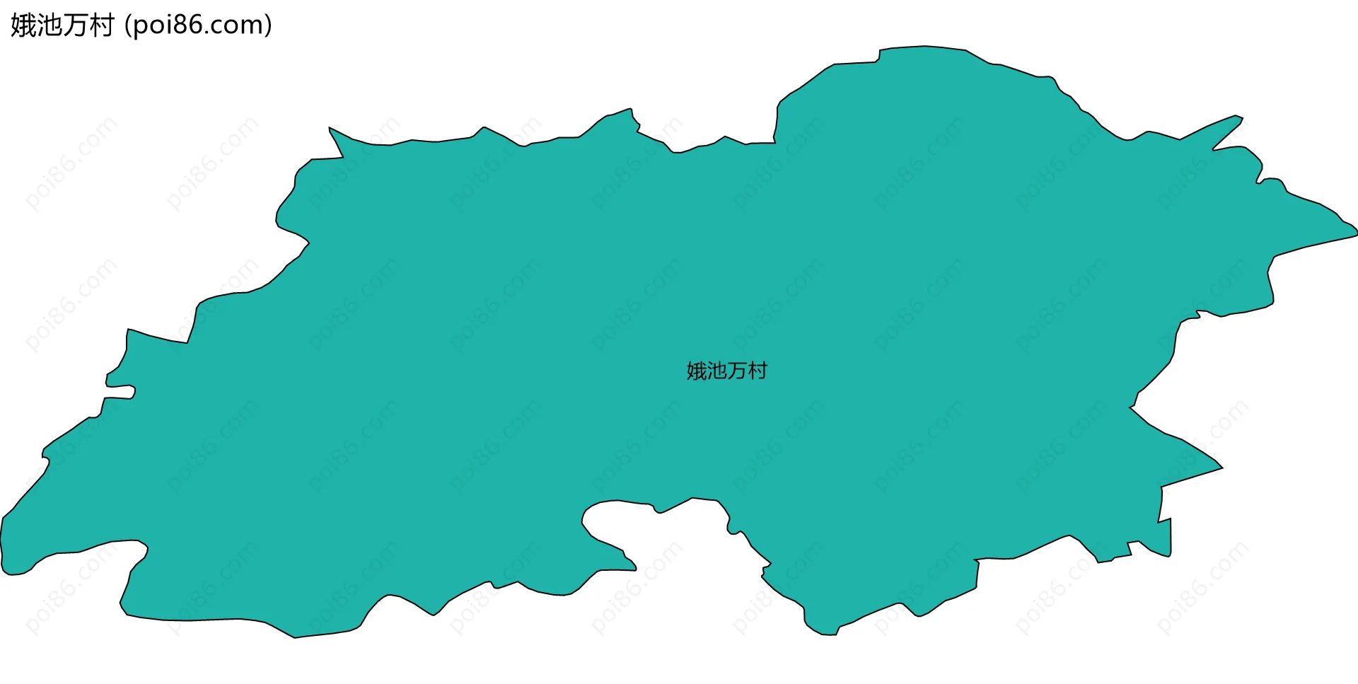 娥池万村边界地图