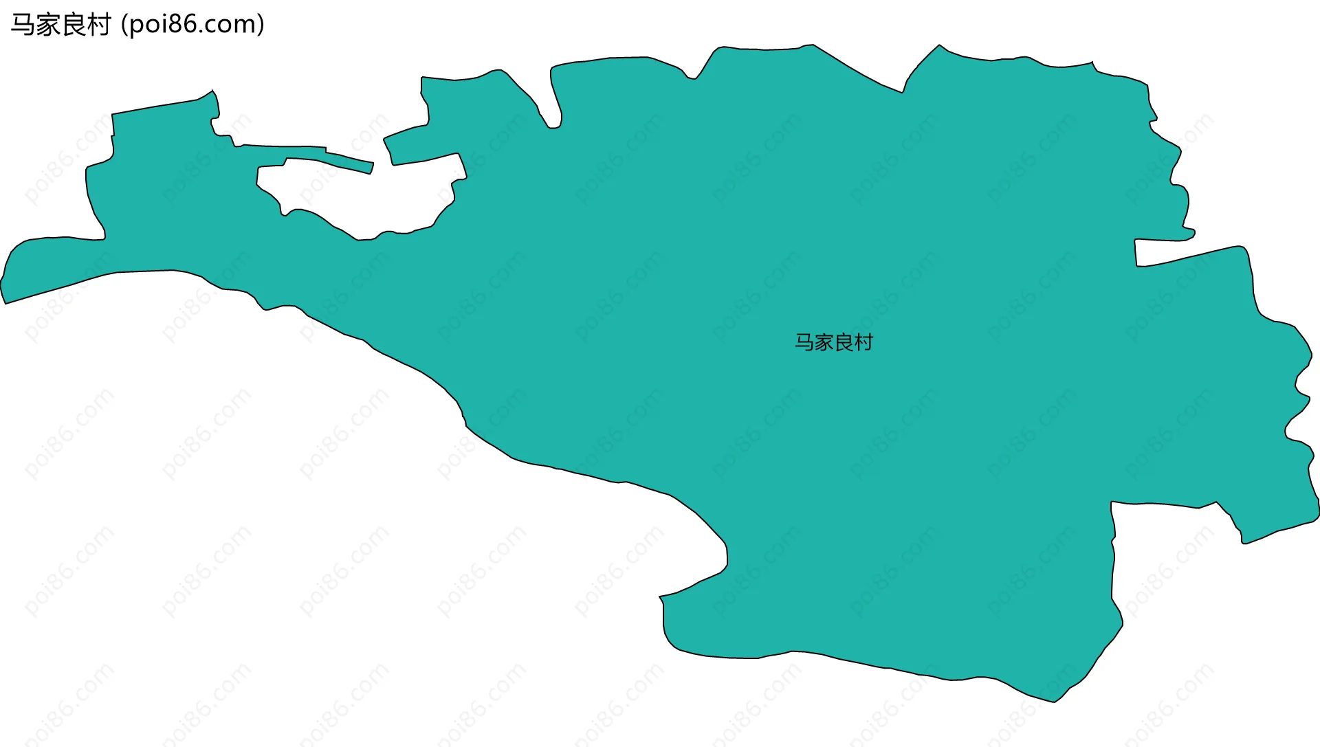 马家良村边界地图