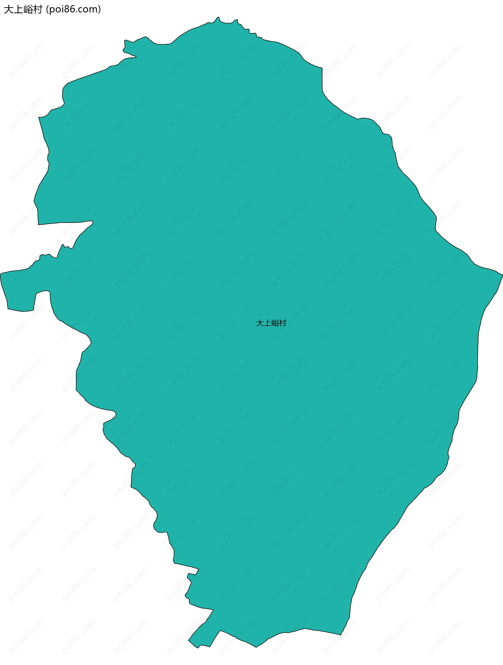 大上峪村边界地图