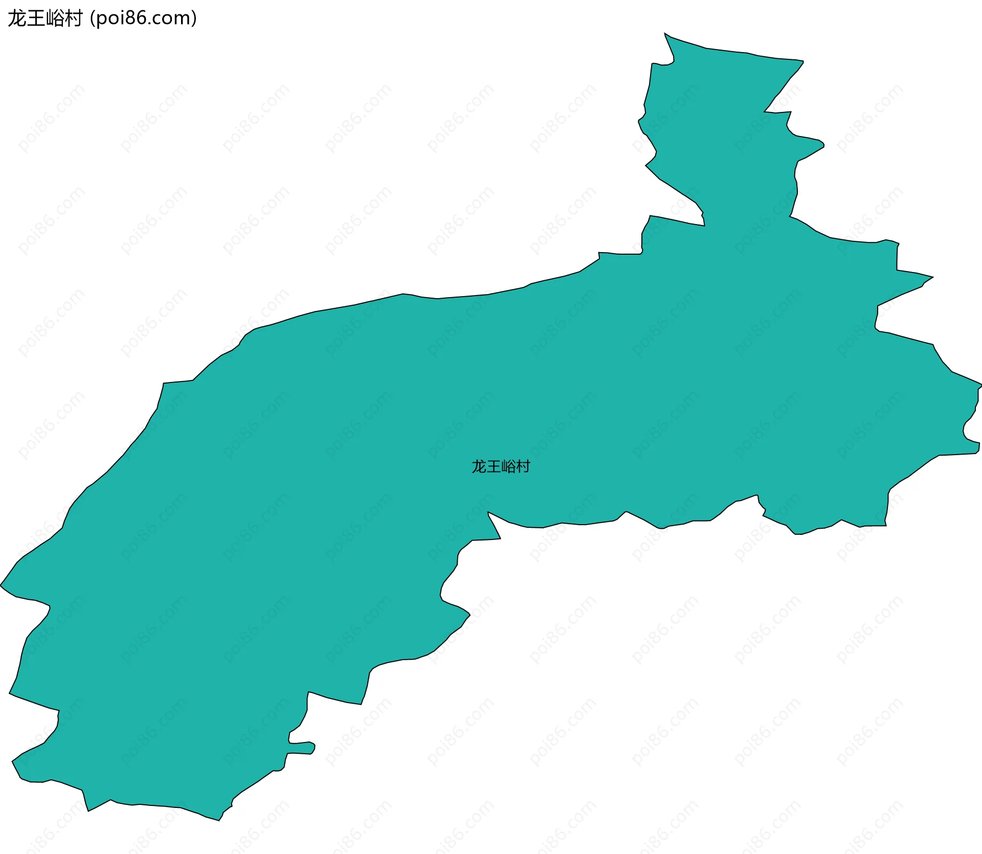 龙王峪村边界地图