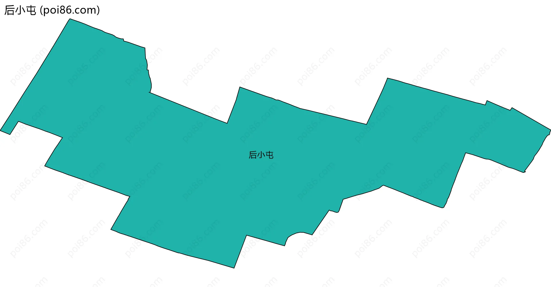 后小屯边界地图