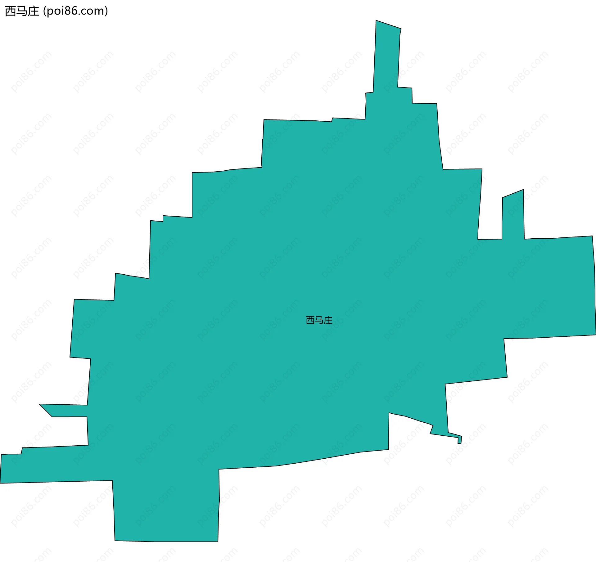西马庄边界地图
