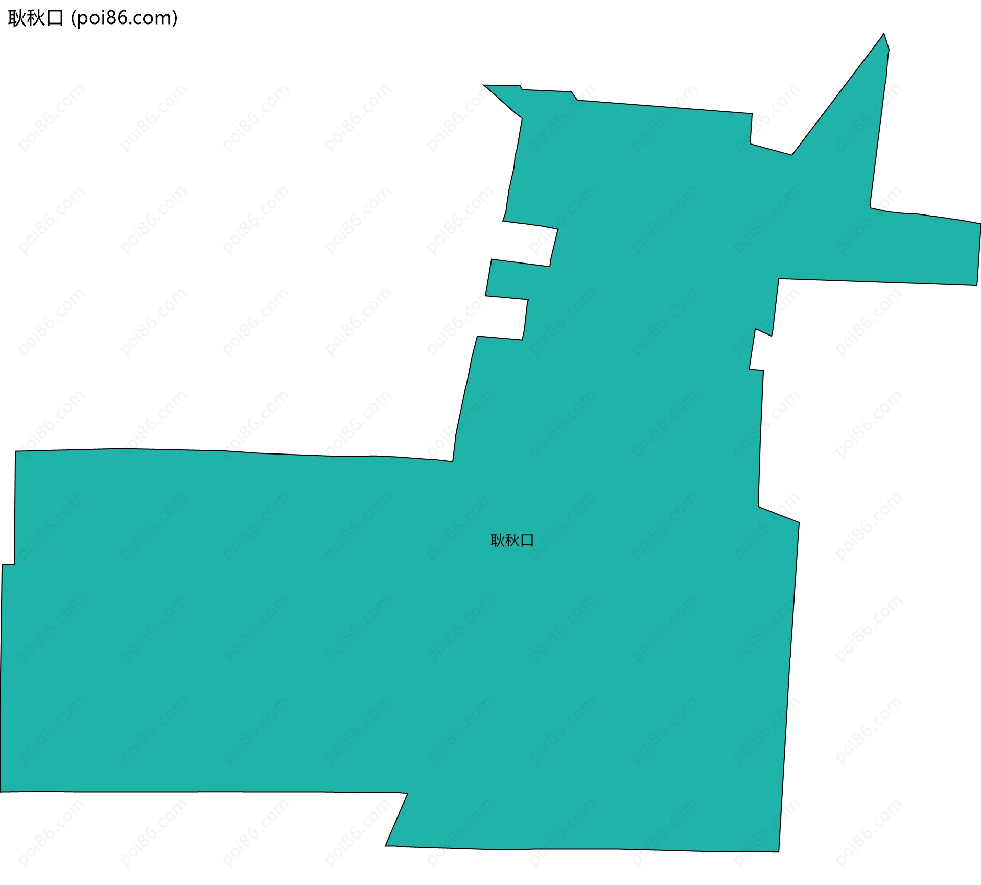 耿秋口边界地图