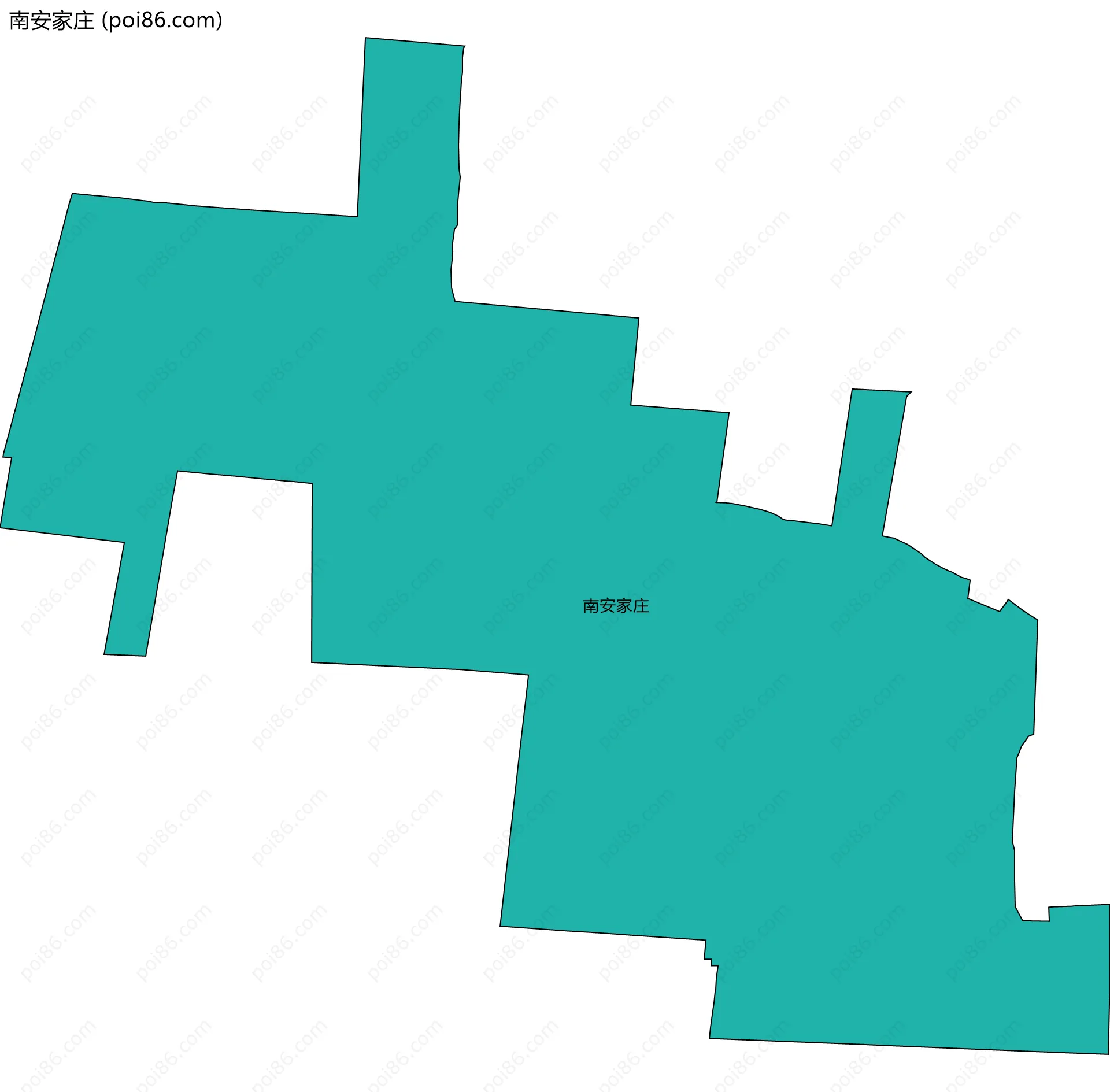 南安家庄边界地图