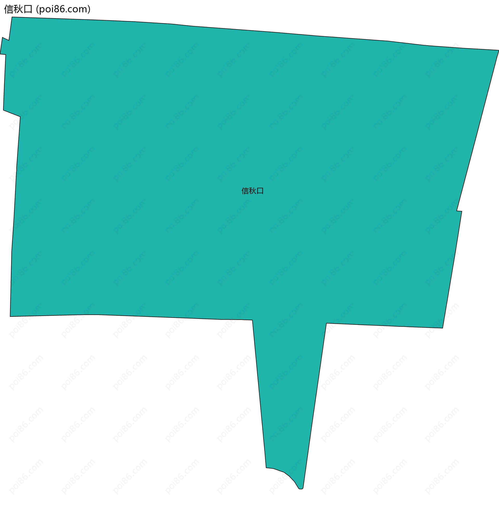 信秋口边界地图