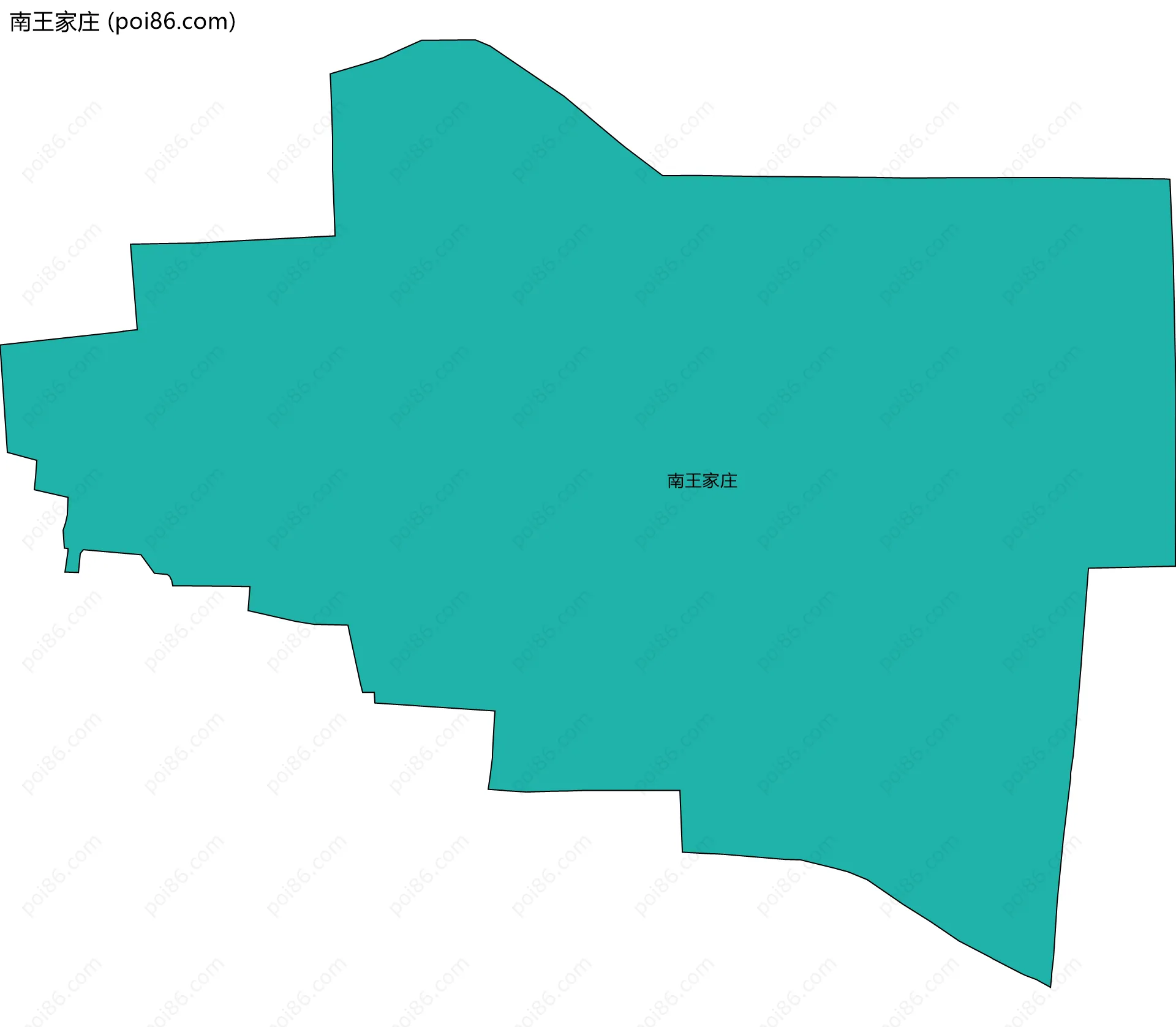 南王家庄边界地图