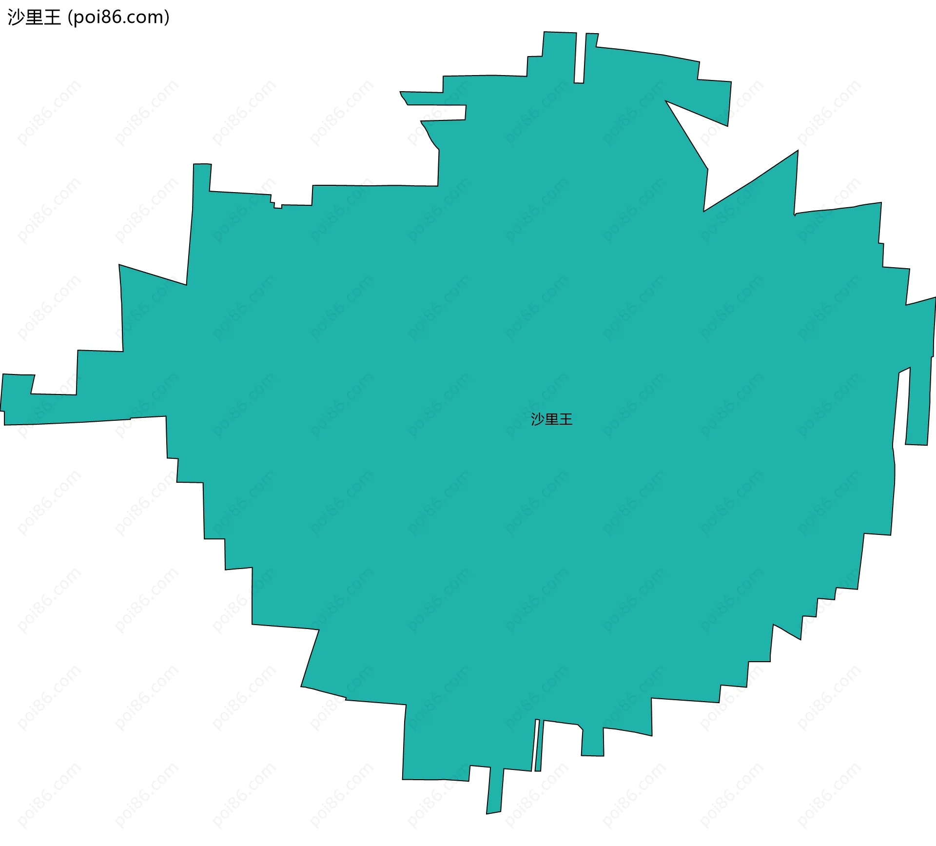沙里王边界地图
