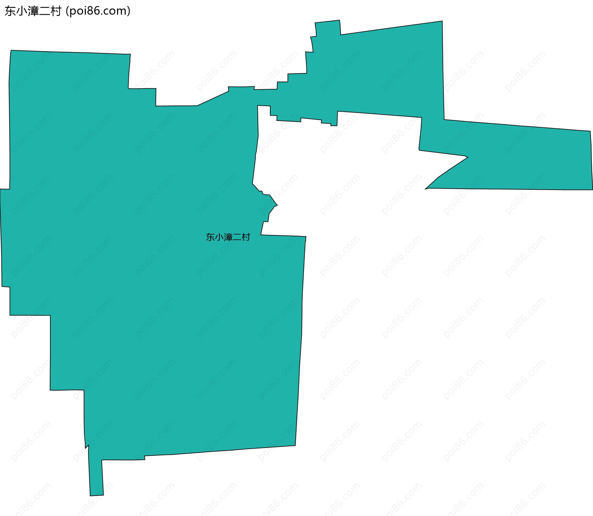 东小漳二村边界地图