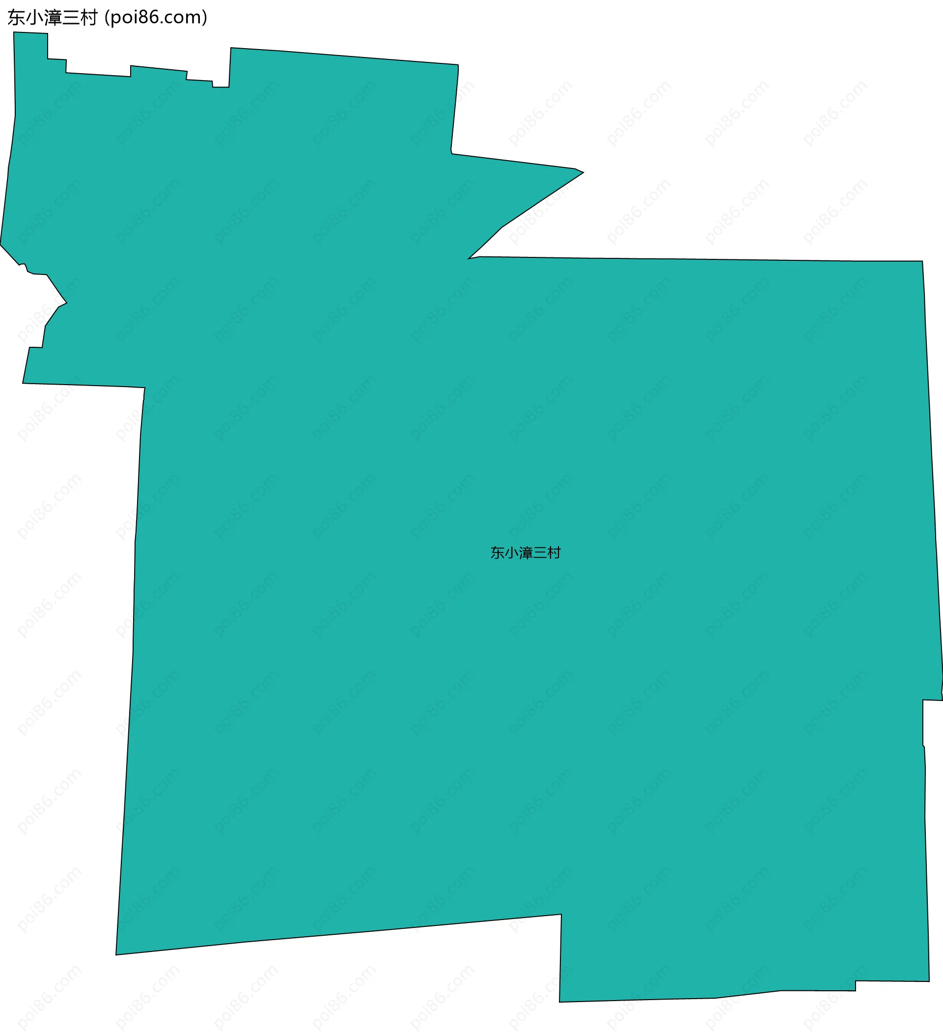 东小漳三村边界地图