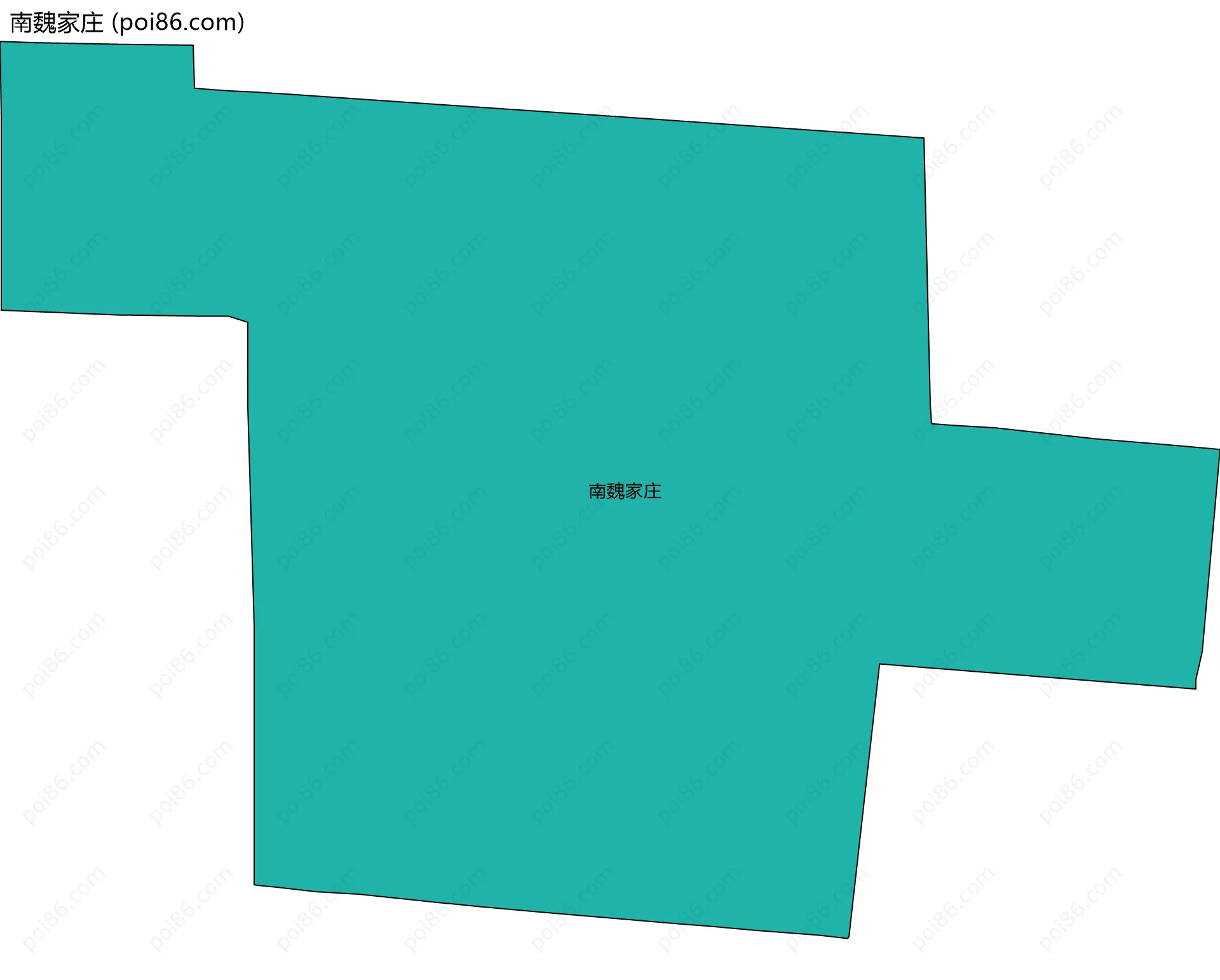 南魏家庄边界地图