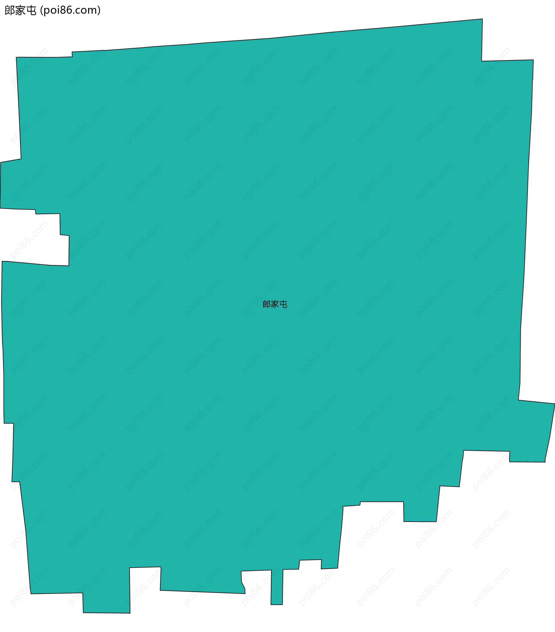 郎家屯边界地图