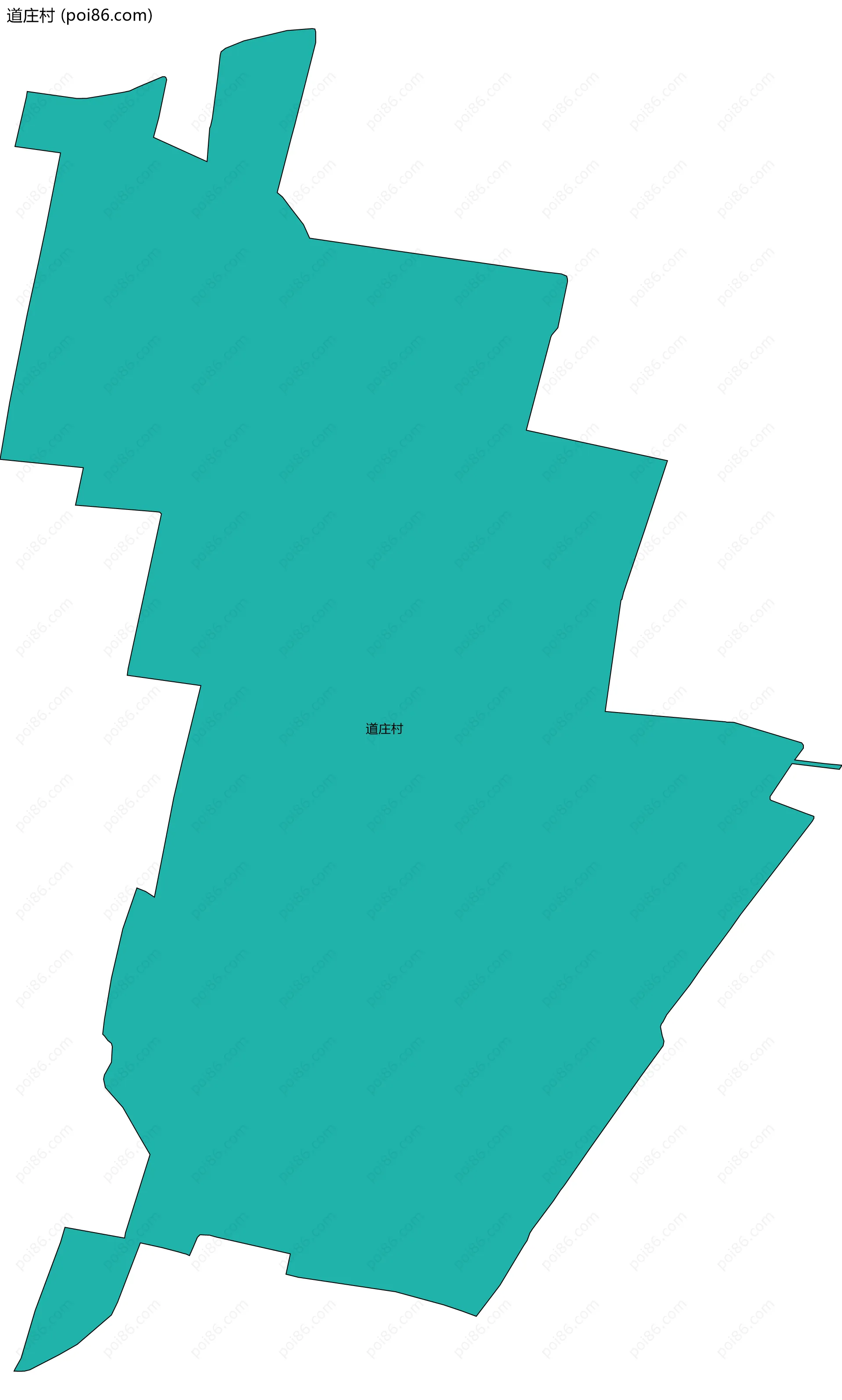 道庄村边界地图