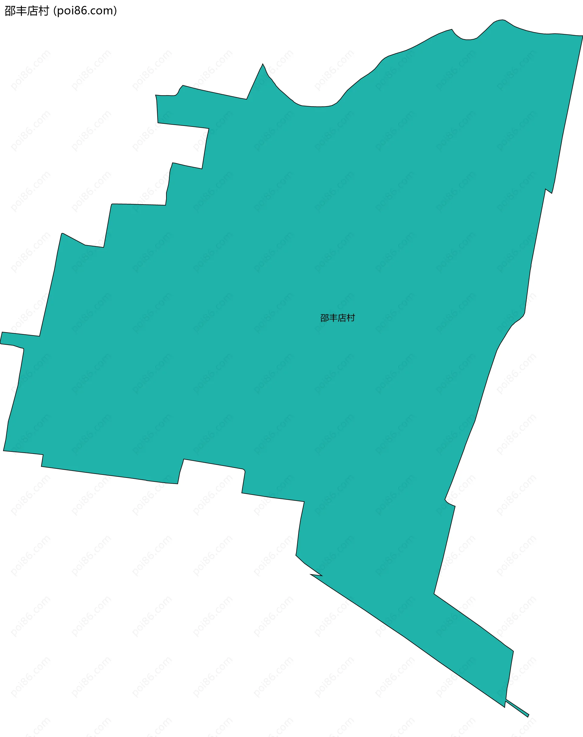 邵丰店村边界地图