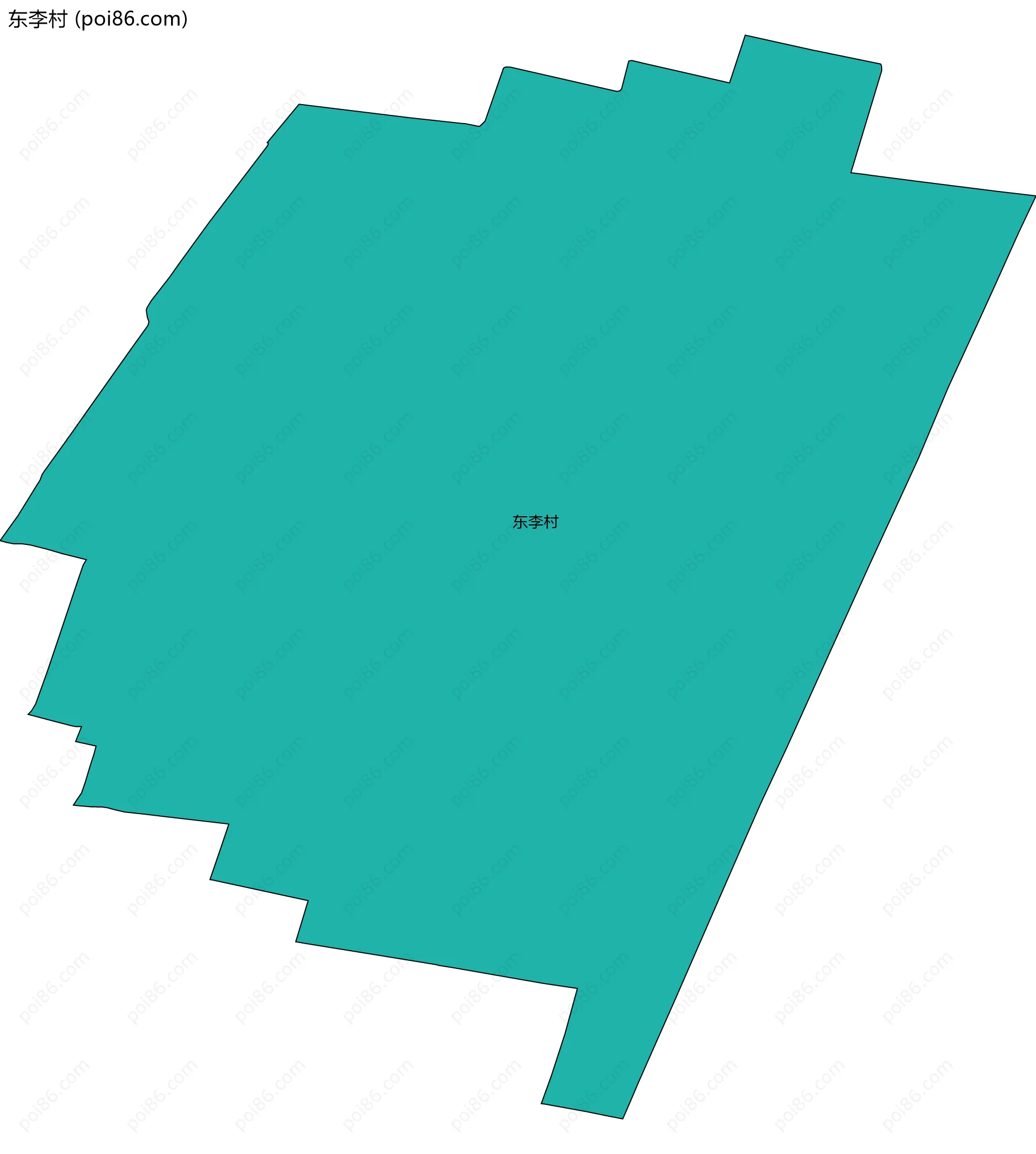 东李村边界地图