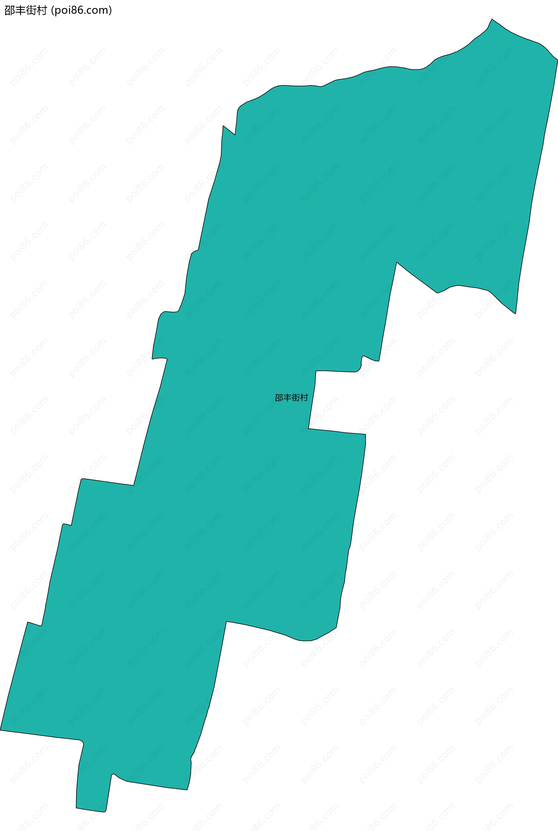 邵丰街村边界地图