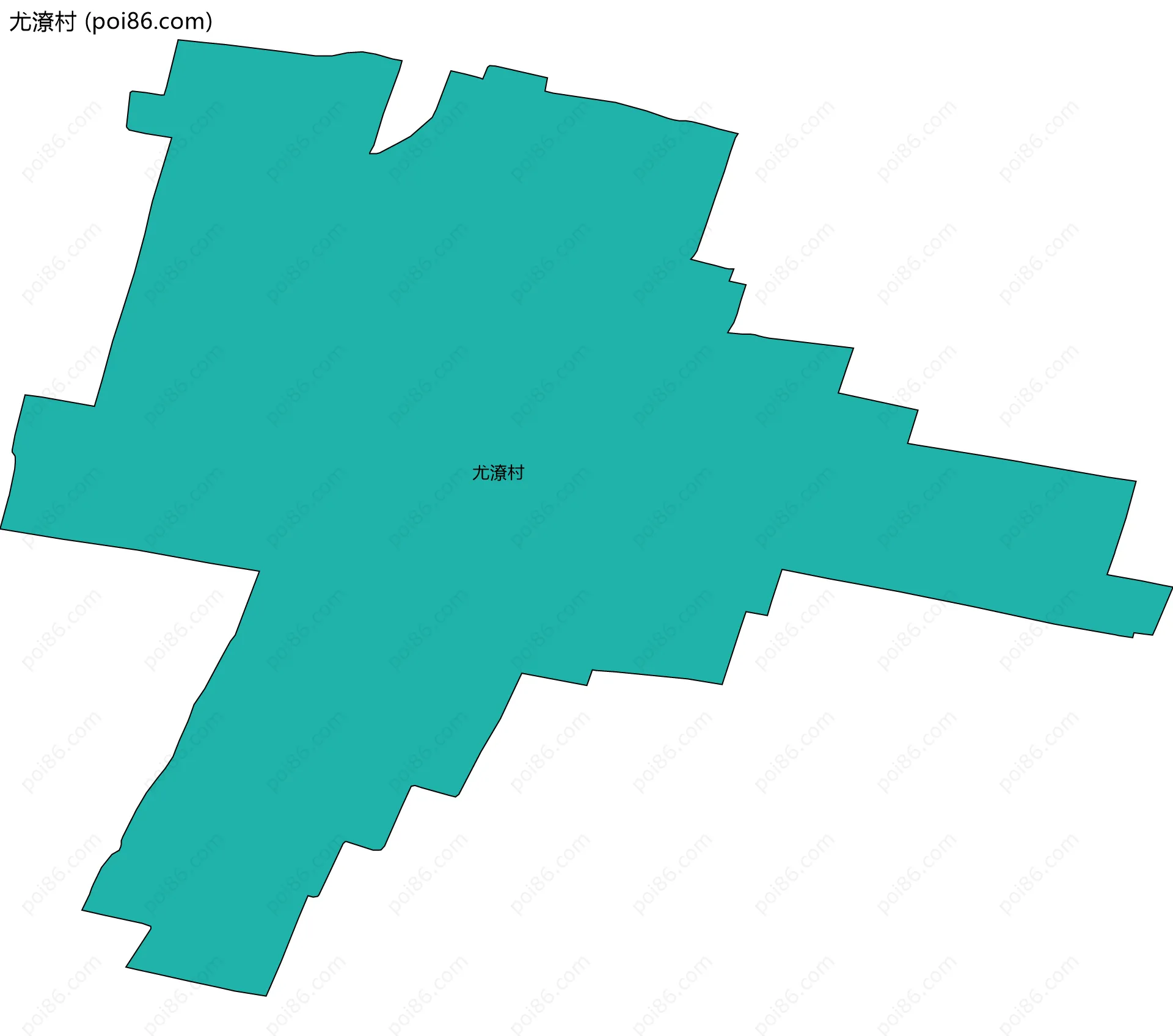 尤潦村边界地图
