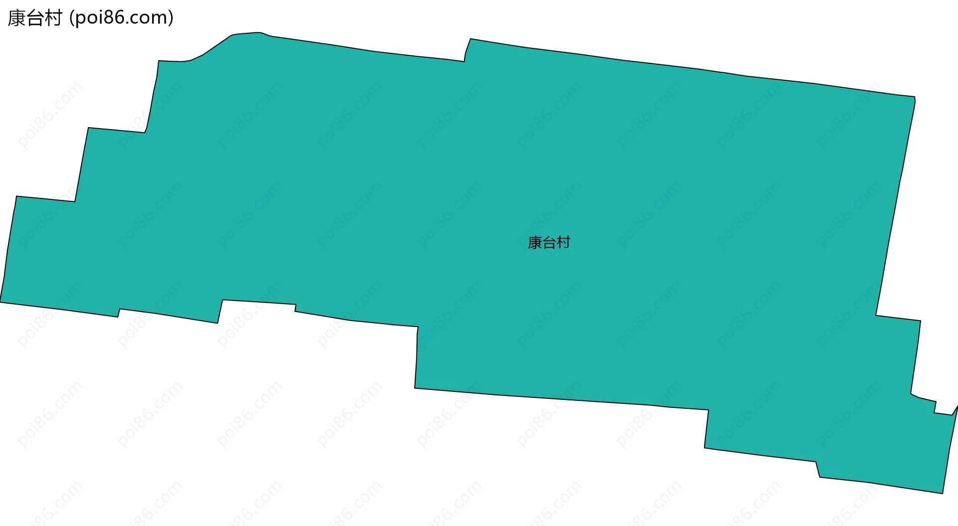 康台村边界地图