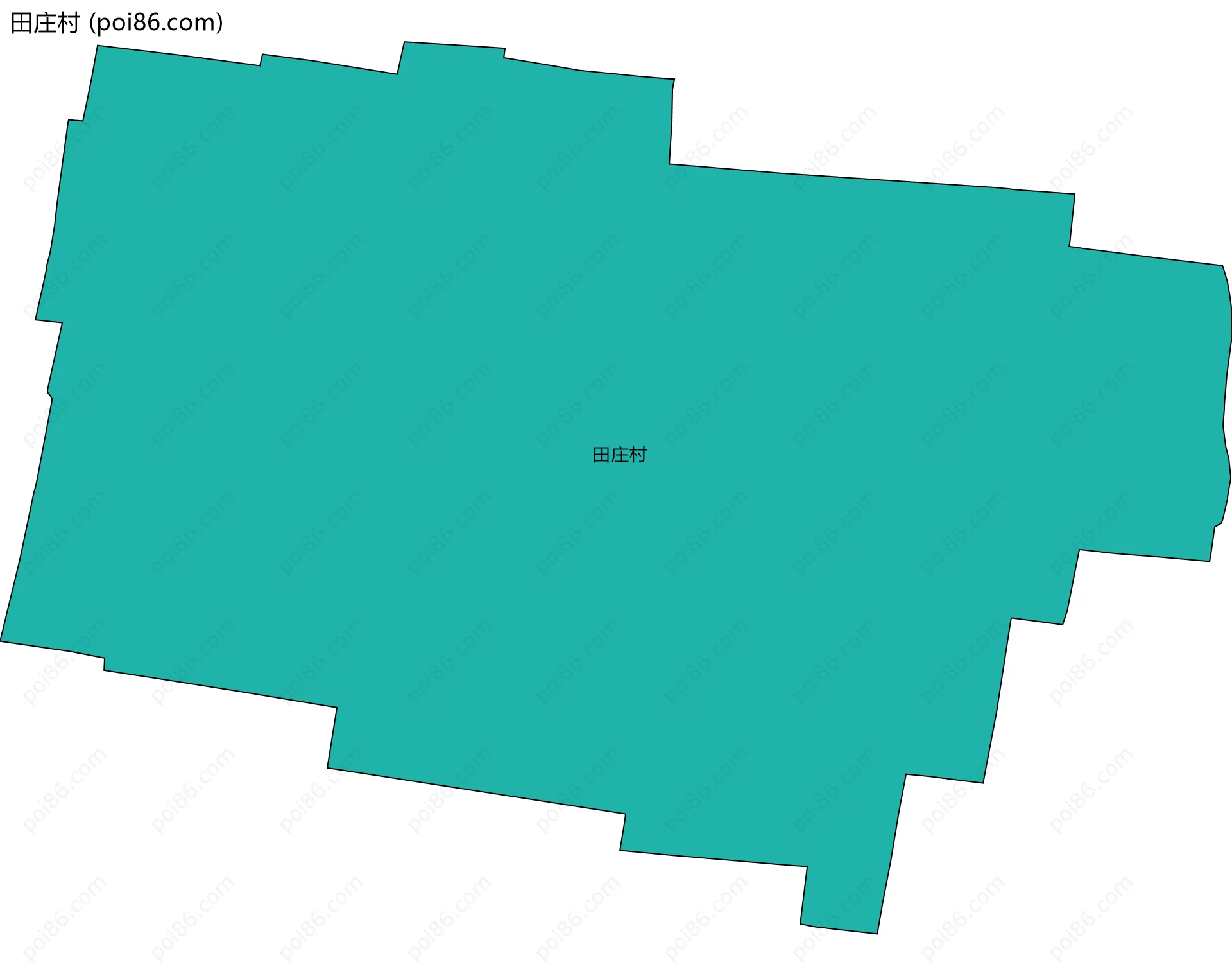 田庄村边界地图