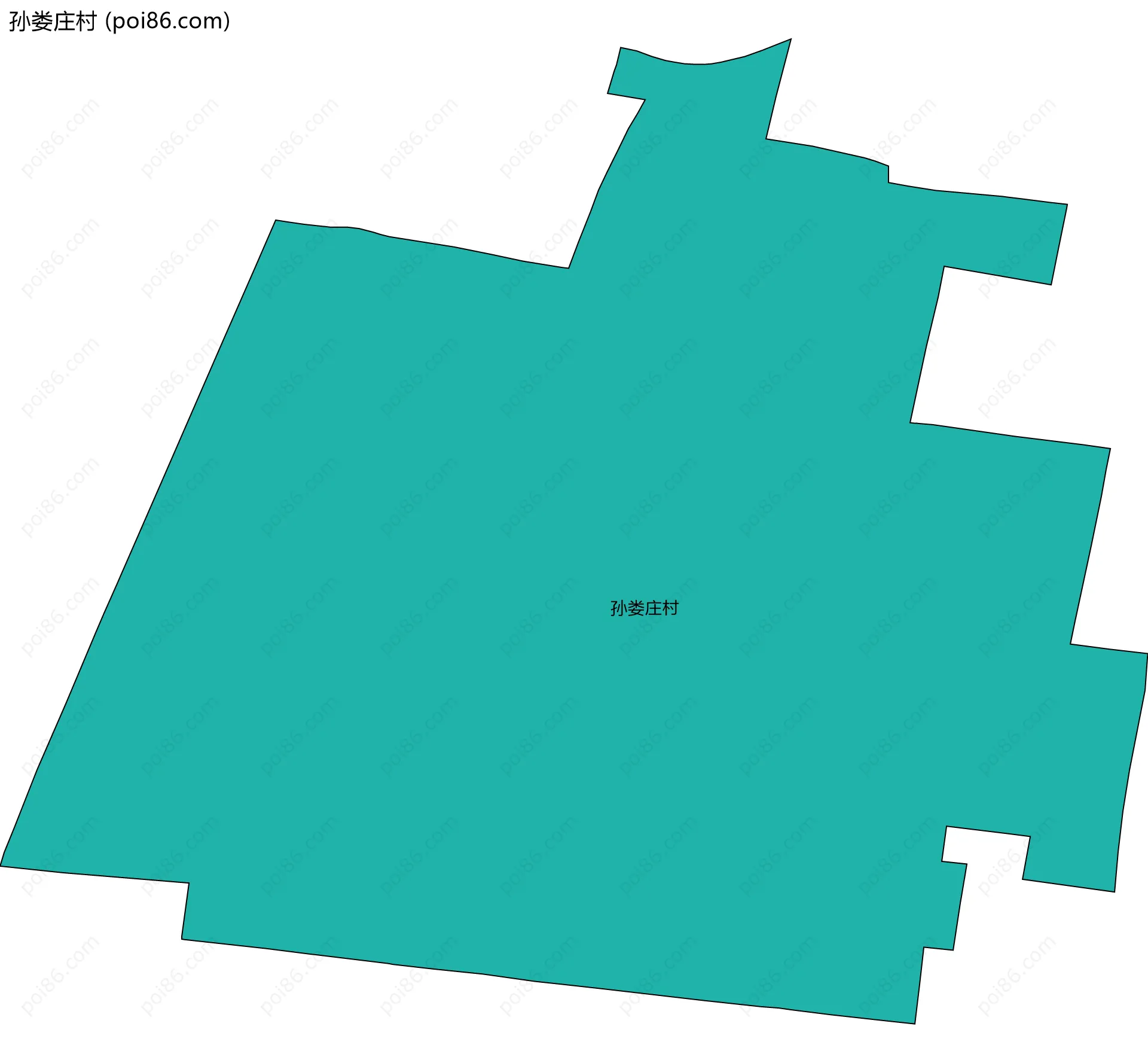 孙娄庄村边界地图