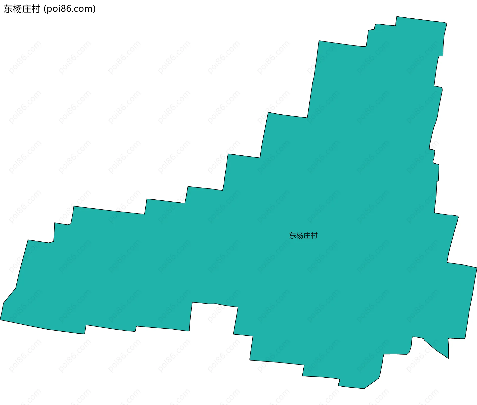 东杨庄村边界地图