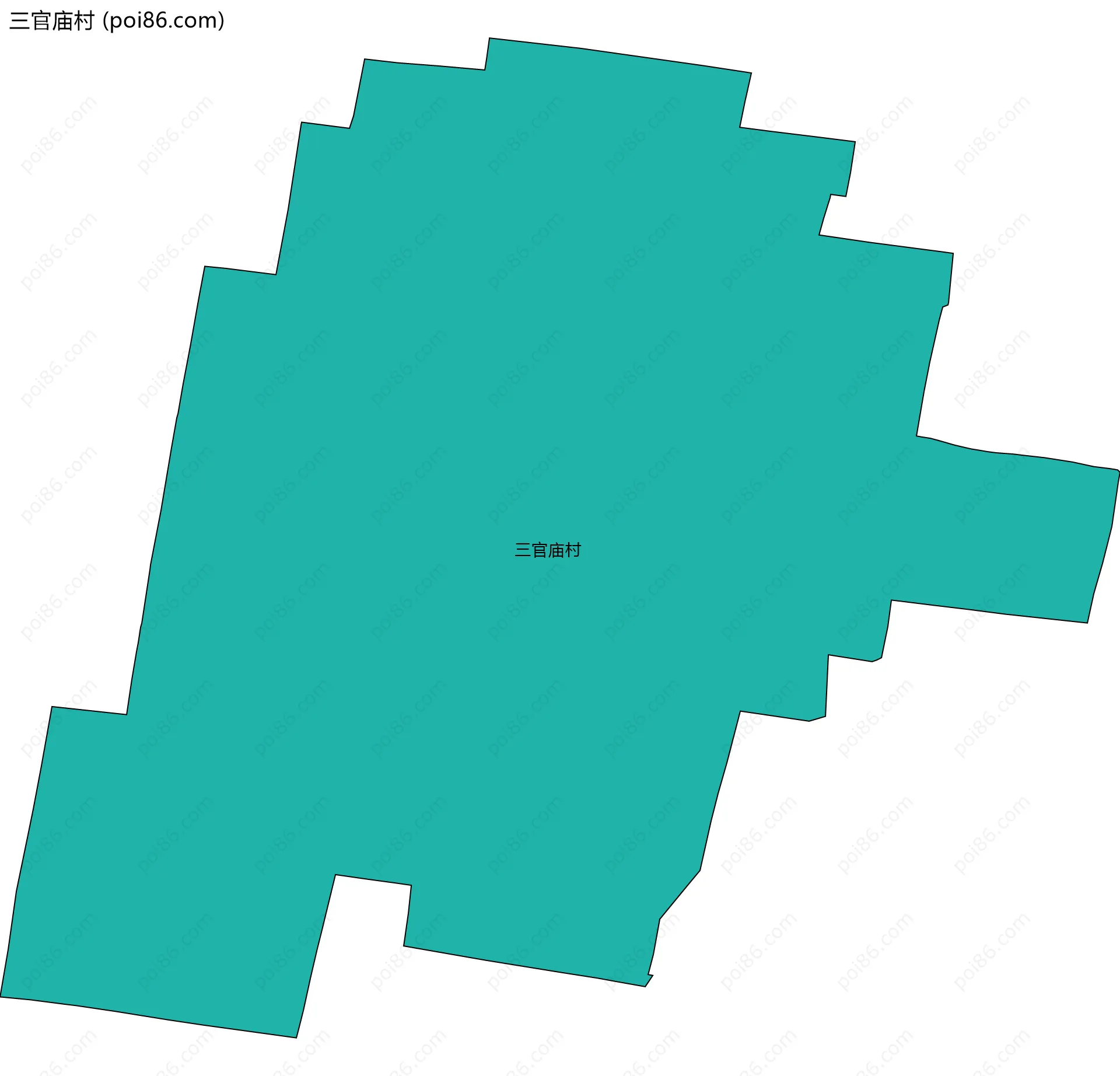 三官庙村边界地图