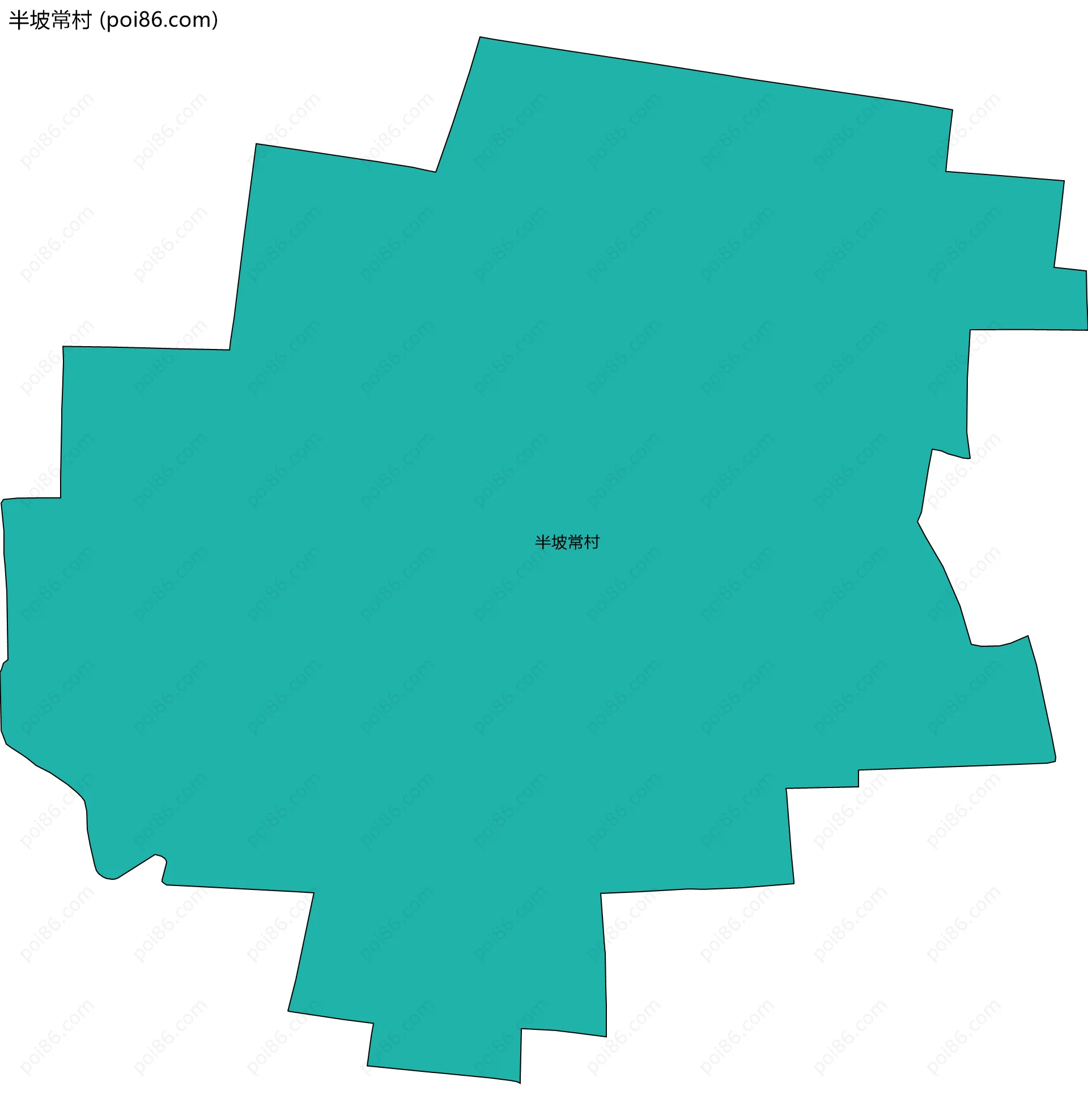 半坡常村边界地图