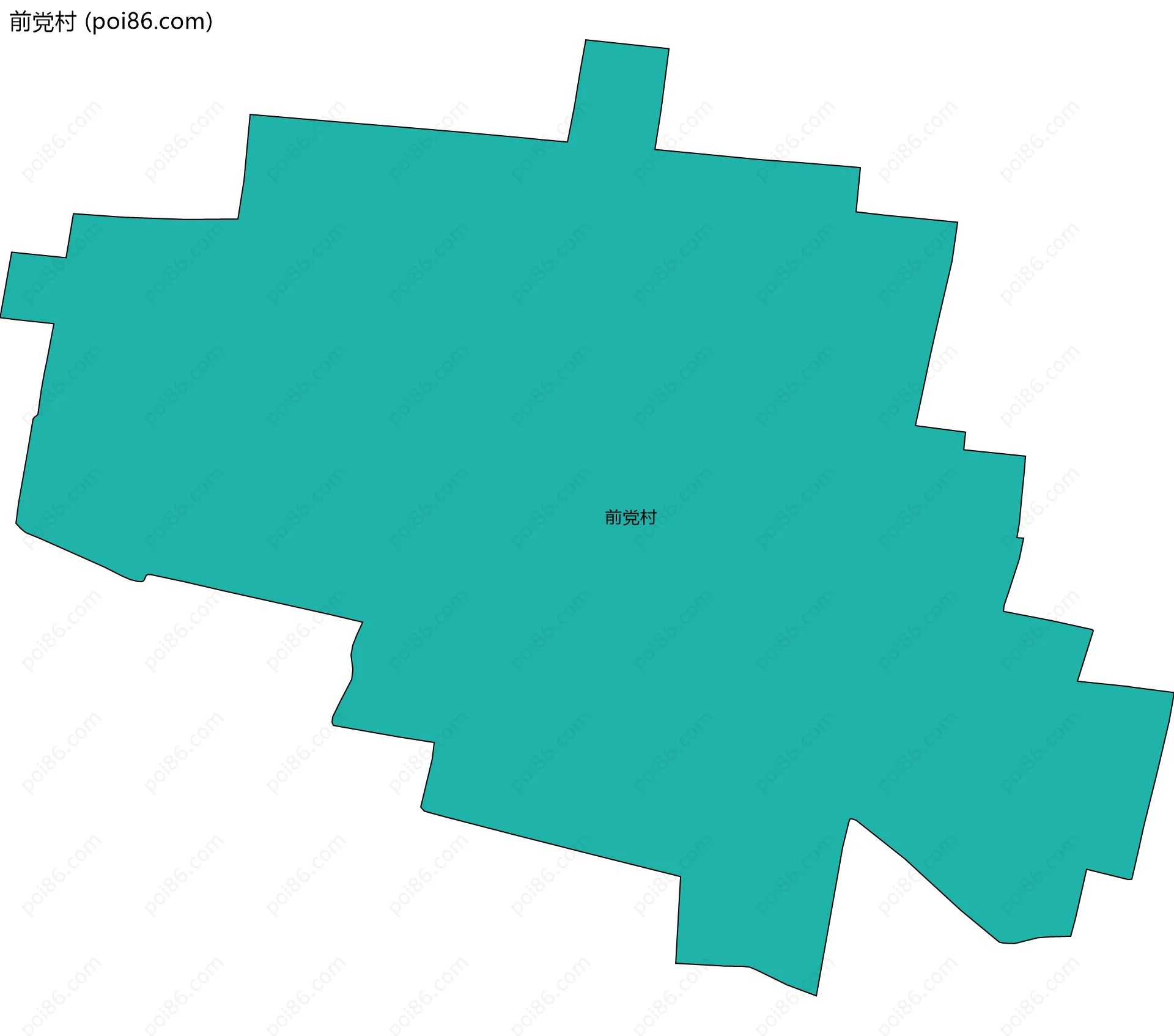 前党村边界地图