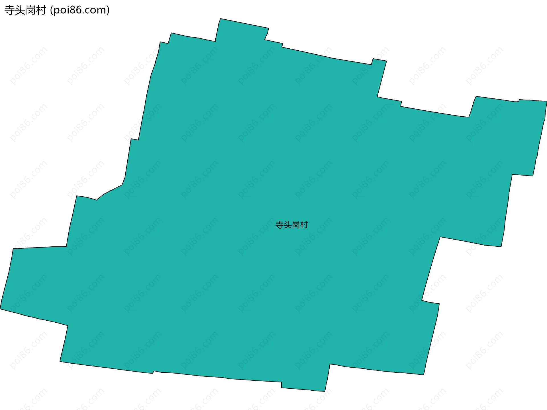 寺头岗村边界地图