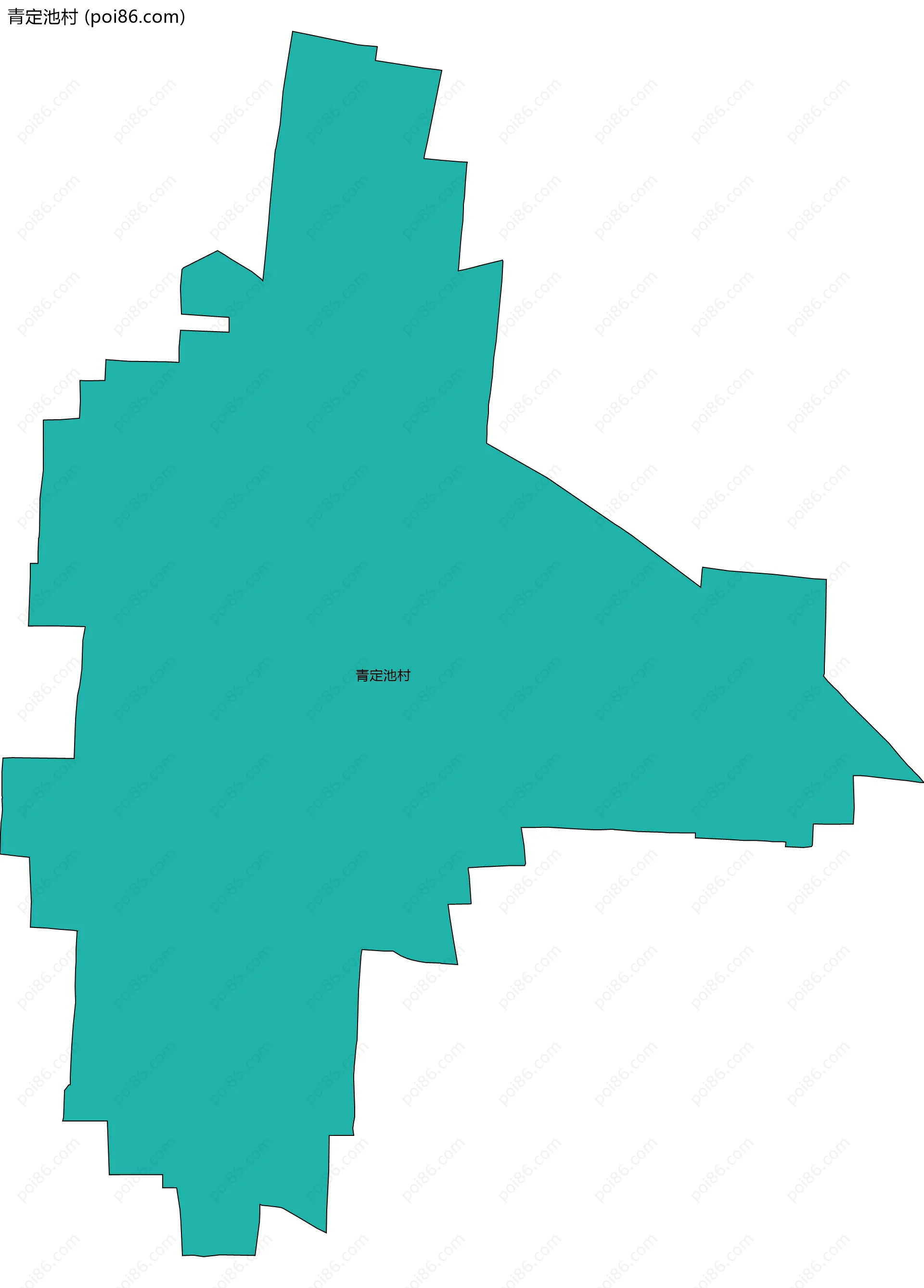 青定池村边界地图