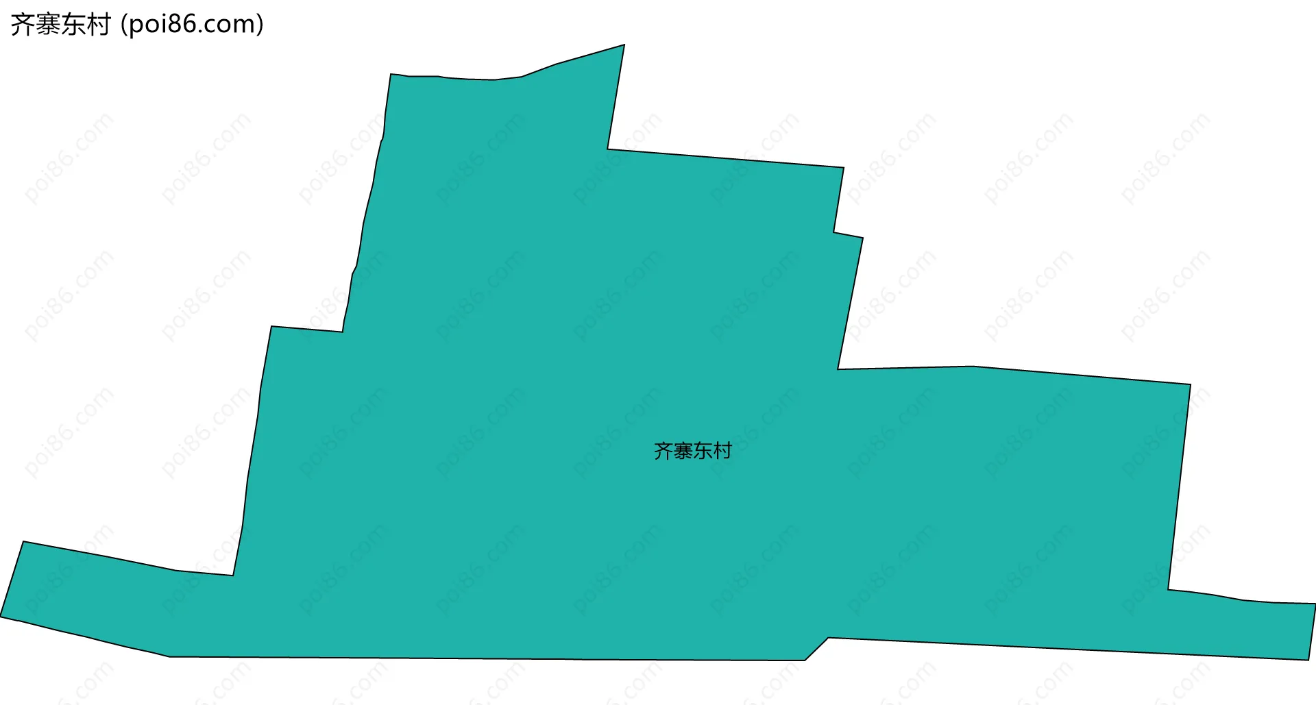 齐寨东村边界地图