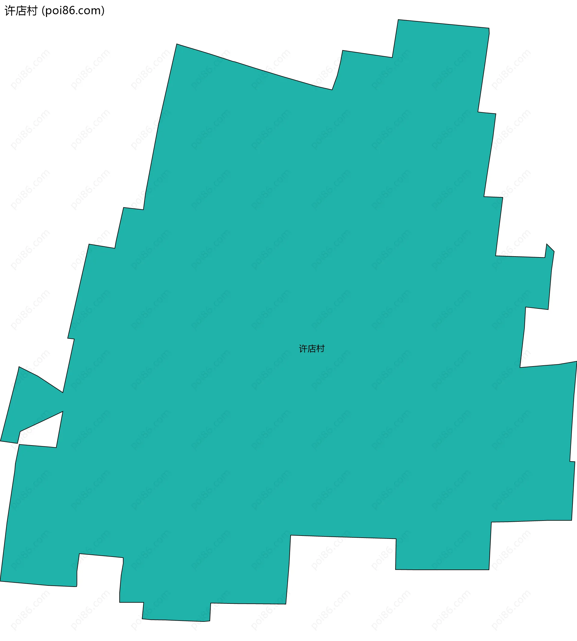 许店村边界地图