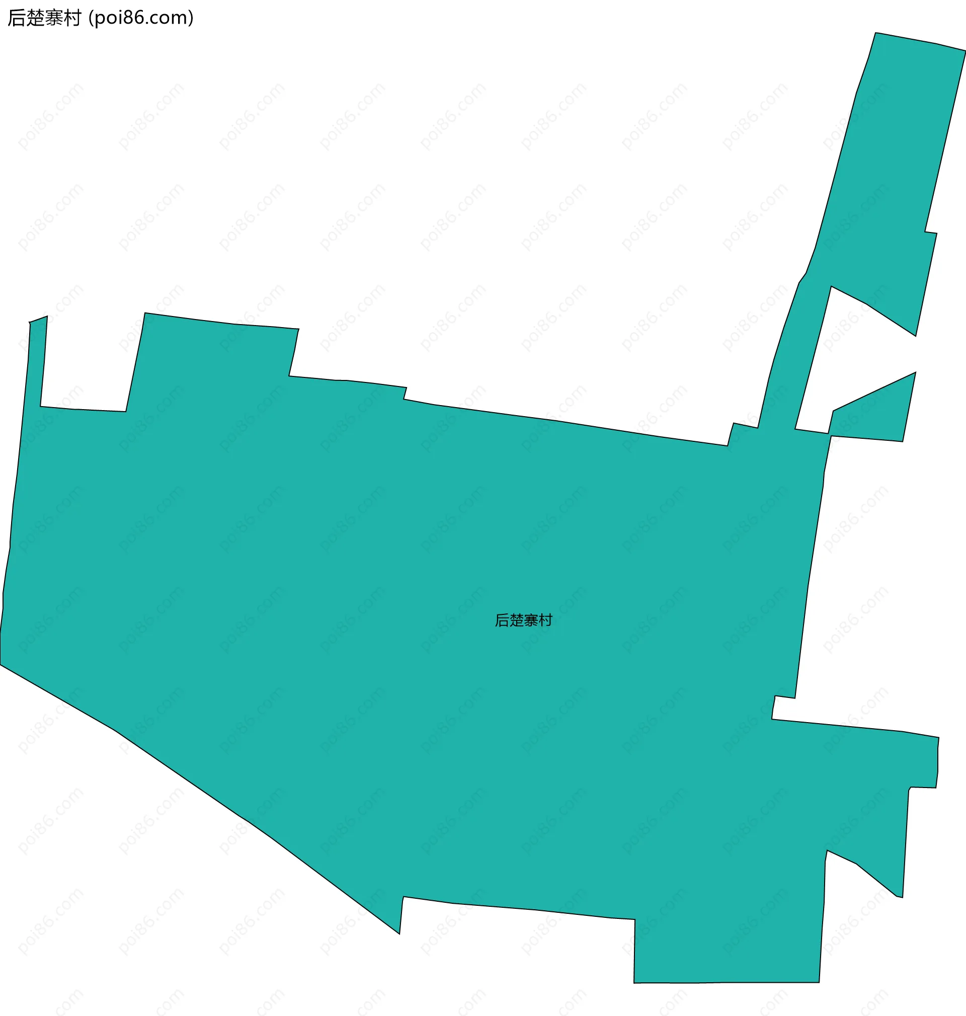后楚寨村边界地图