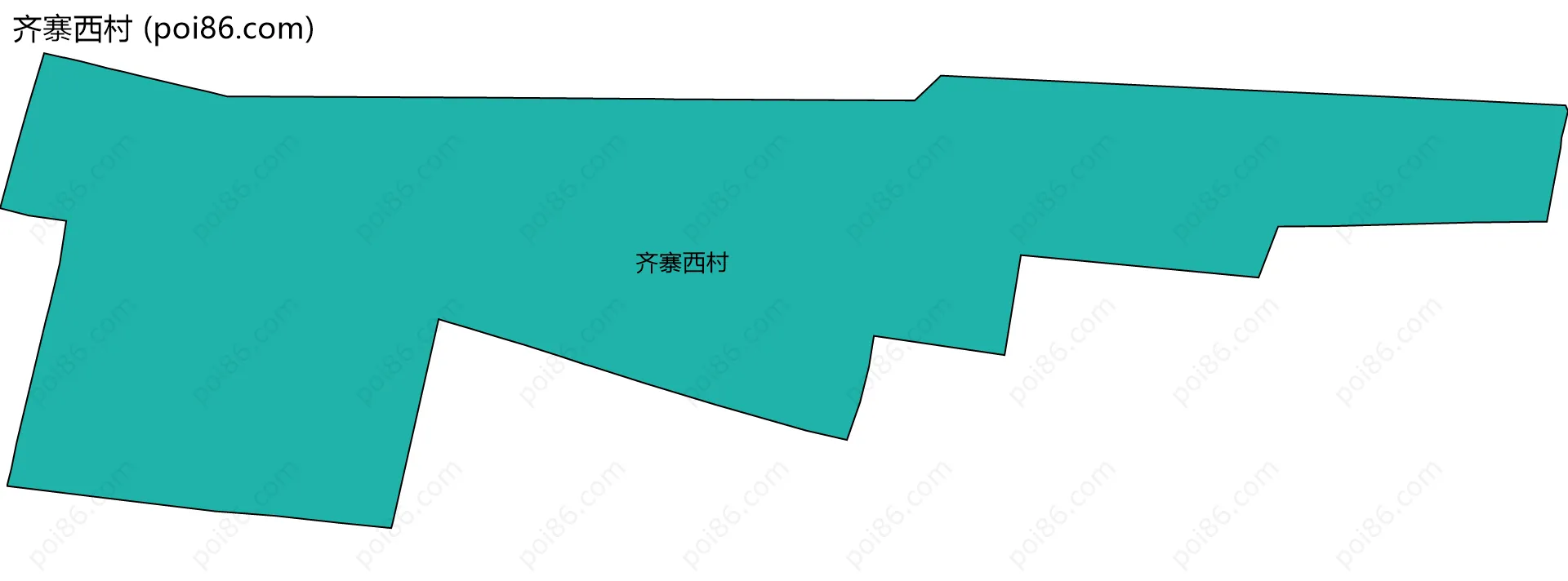 齐寨西村边界地图