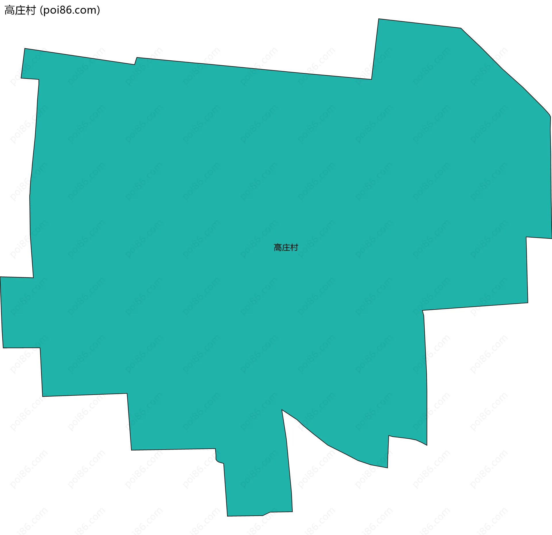高庄村边界地图
