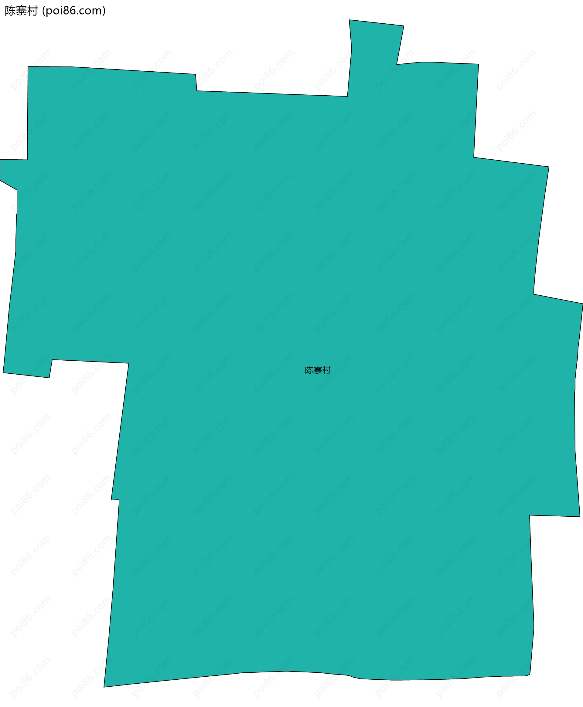 陈寨村边界地图