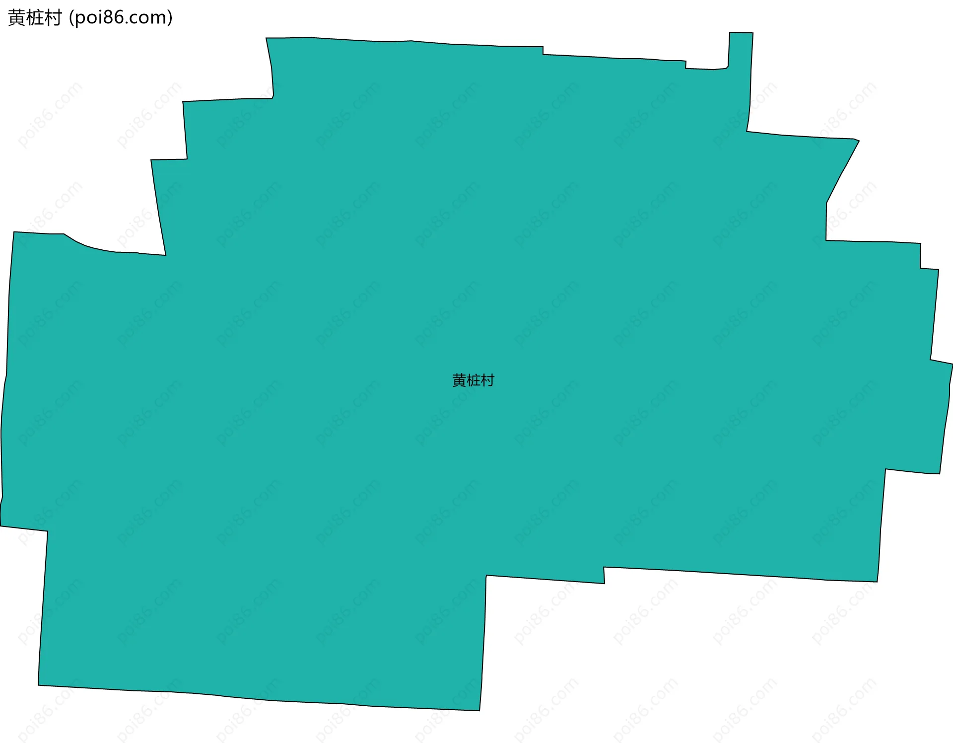 黄桩村边界地图