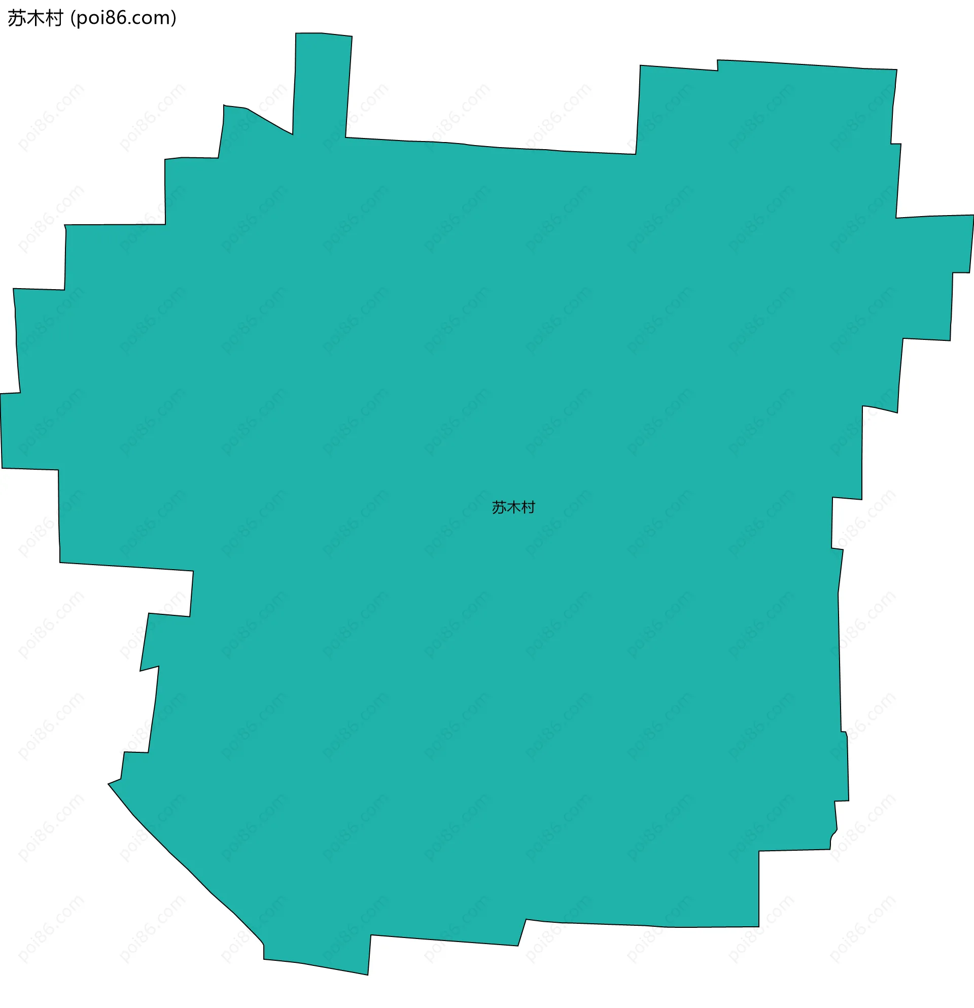 苏木村边界地图