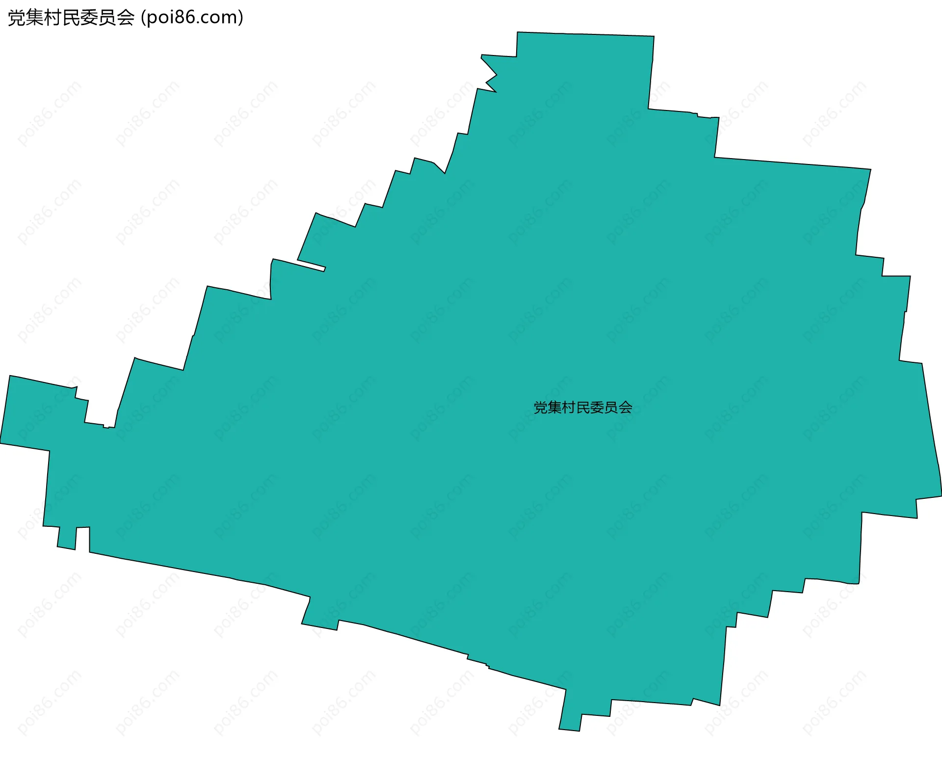 党集村民委员会边界地图