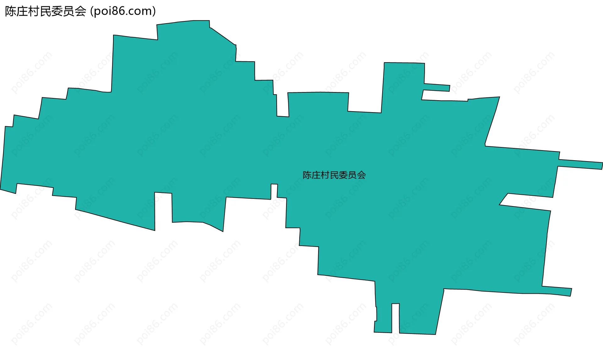陈庄村民委员会边界地图
