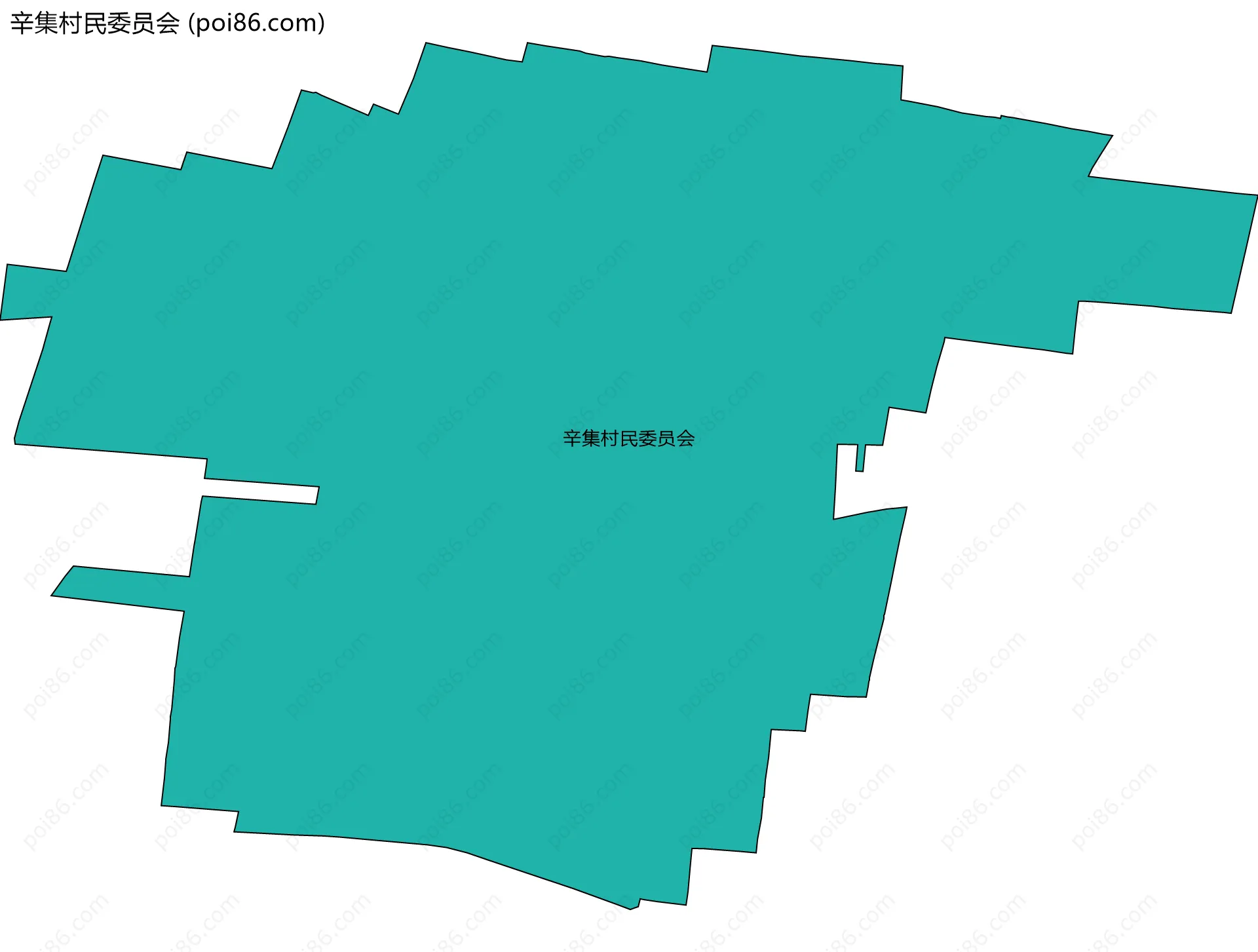 辛集村民委员会边界地图
