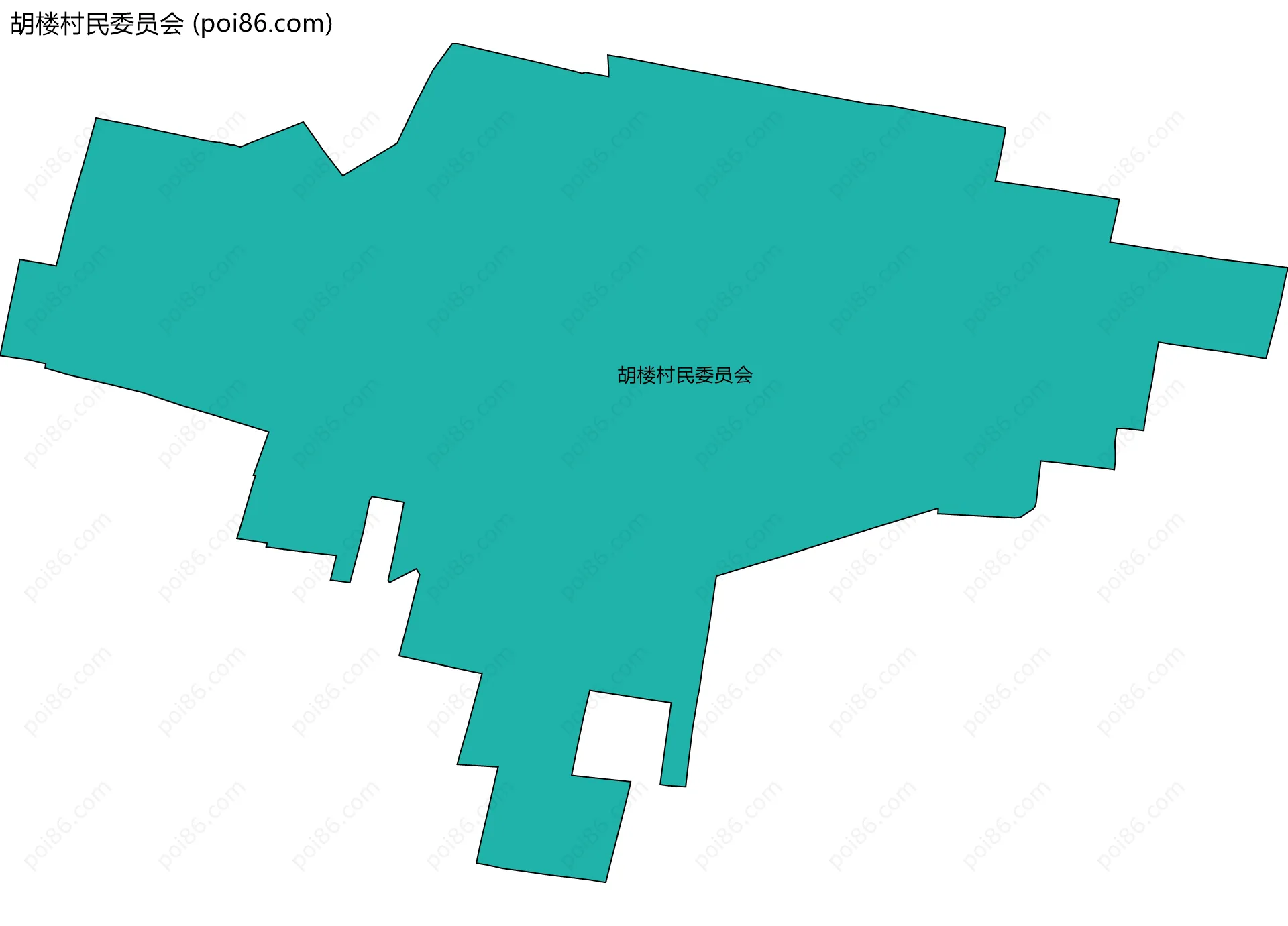 胡楼村民委员会边界地图