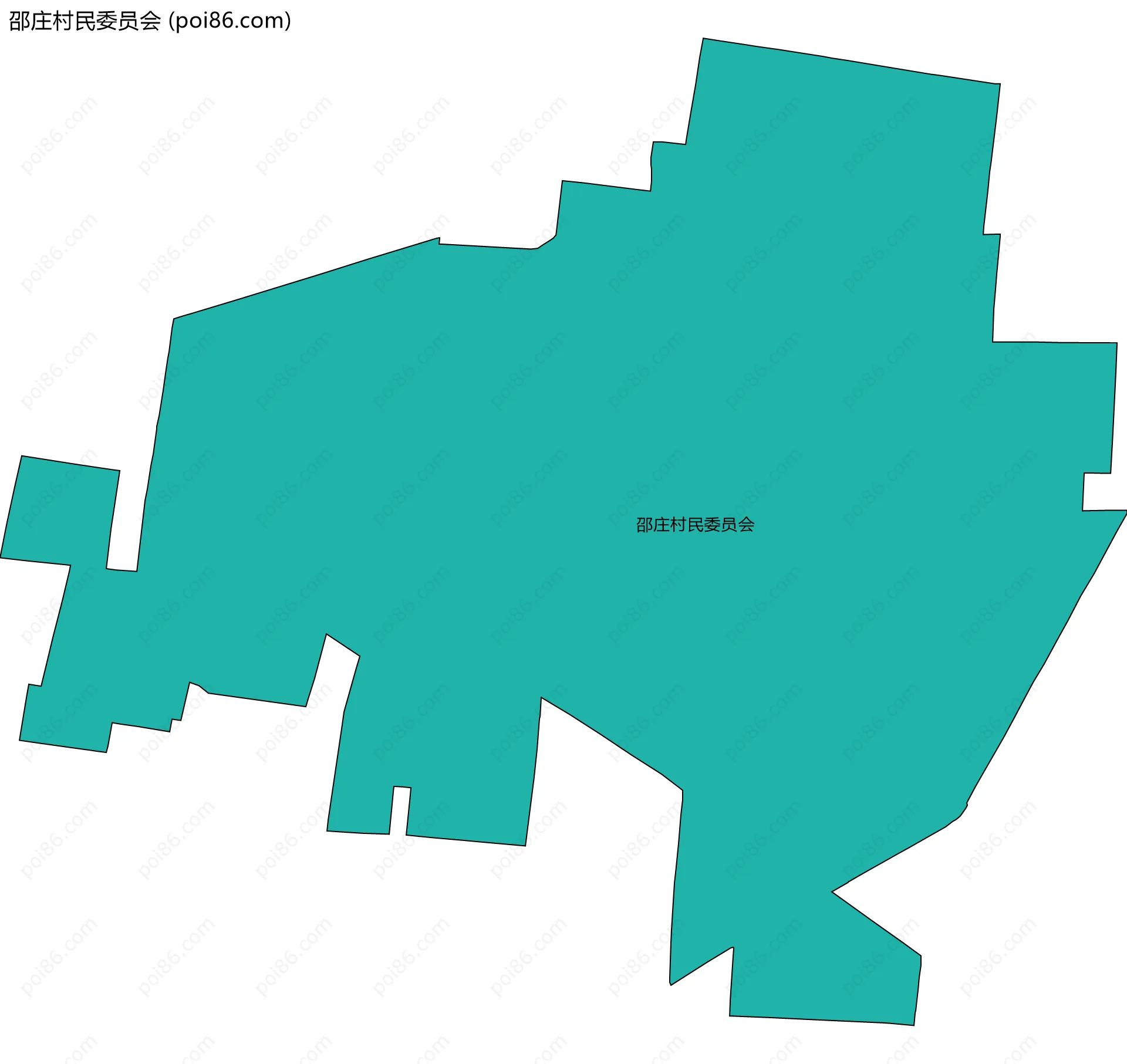 邵庄村民委员会边界地图