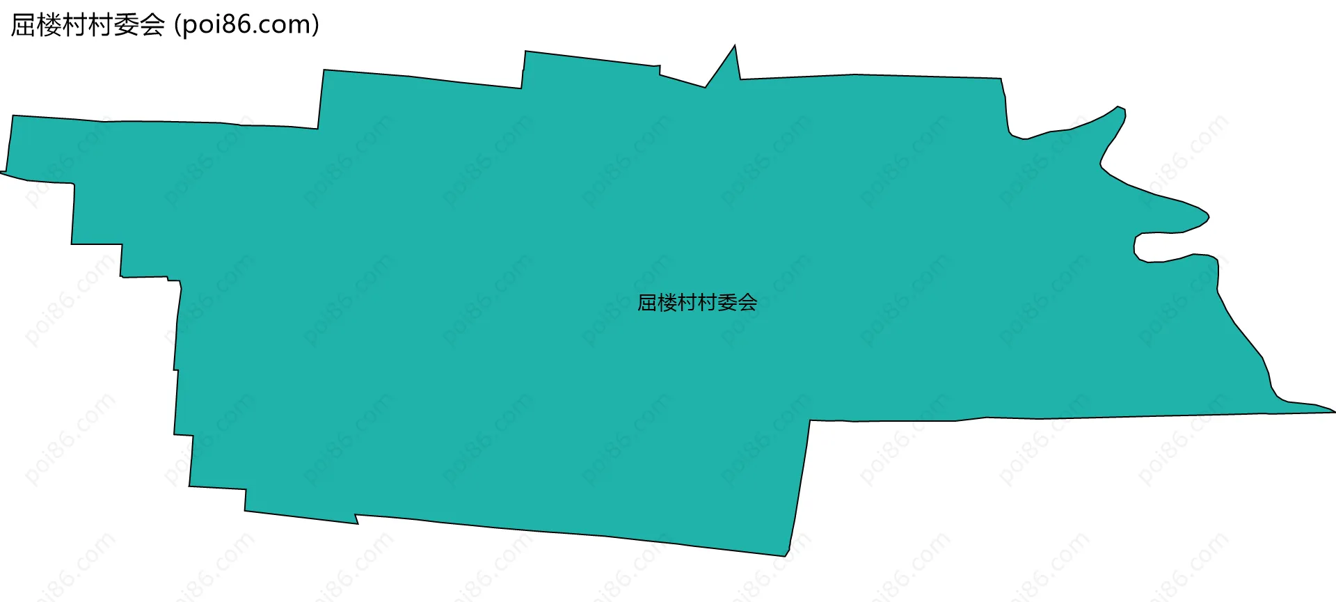 屈楼村村委会边界地图