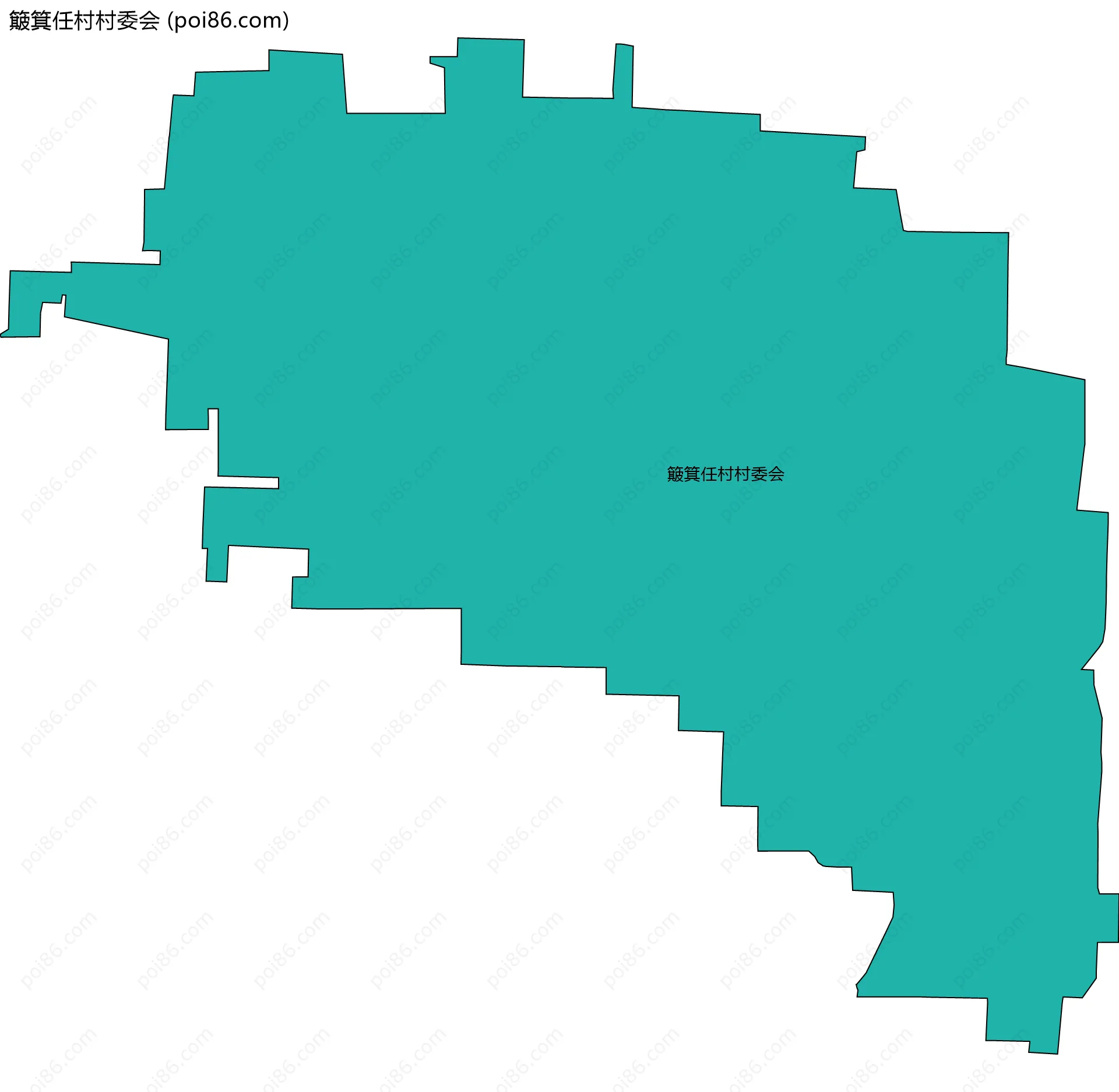 簸箕任村村委会边界地图