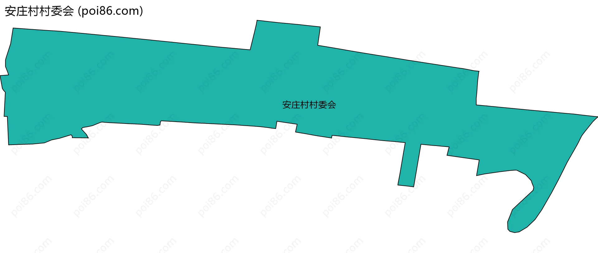 安庄村村委会边界地图