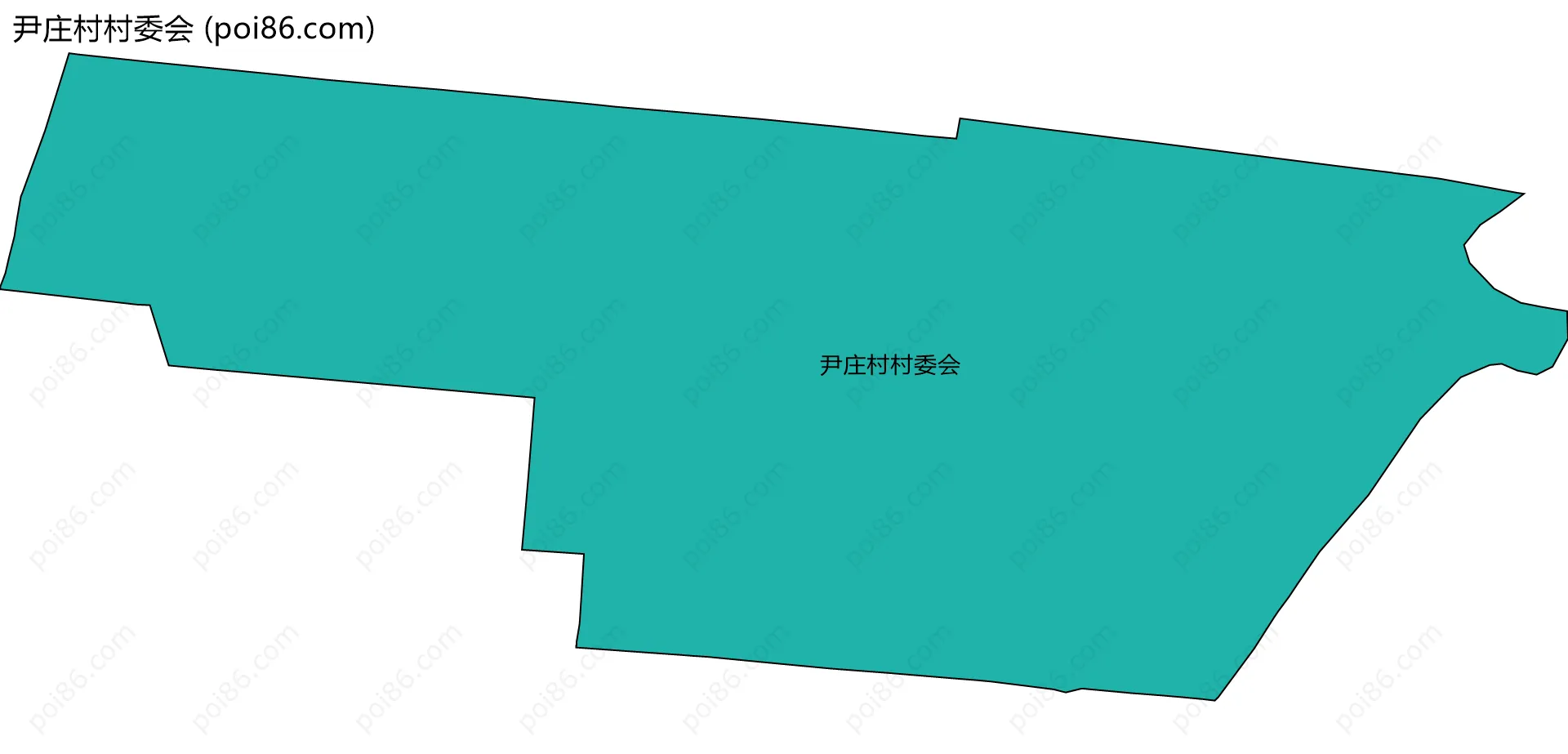 尹庄村村委会边界地图
