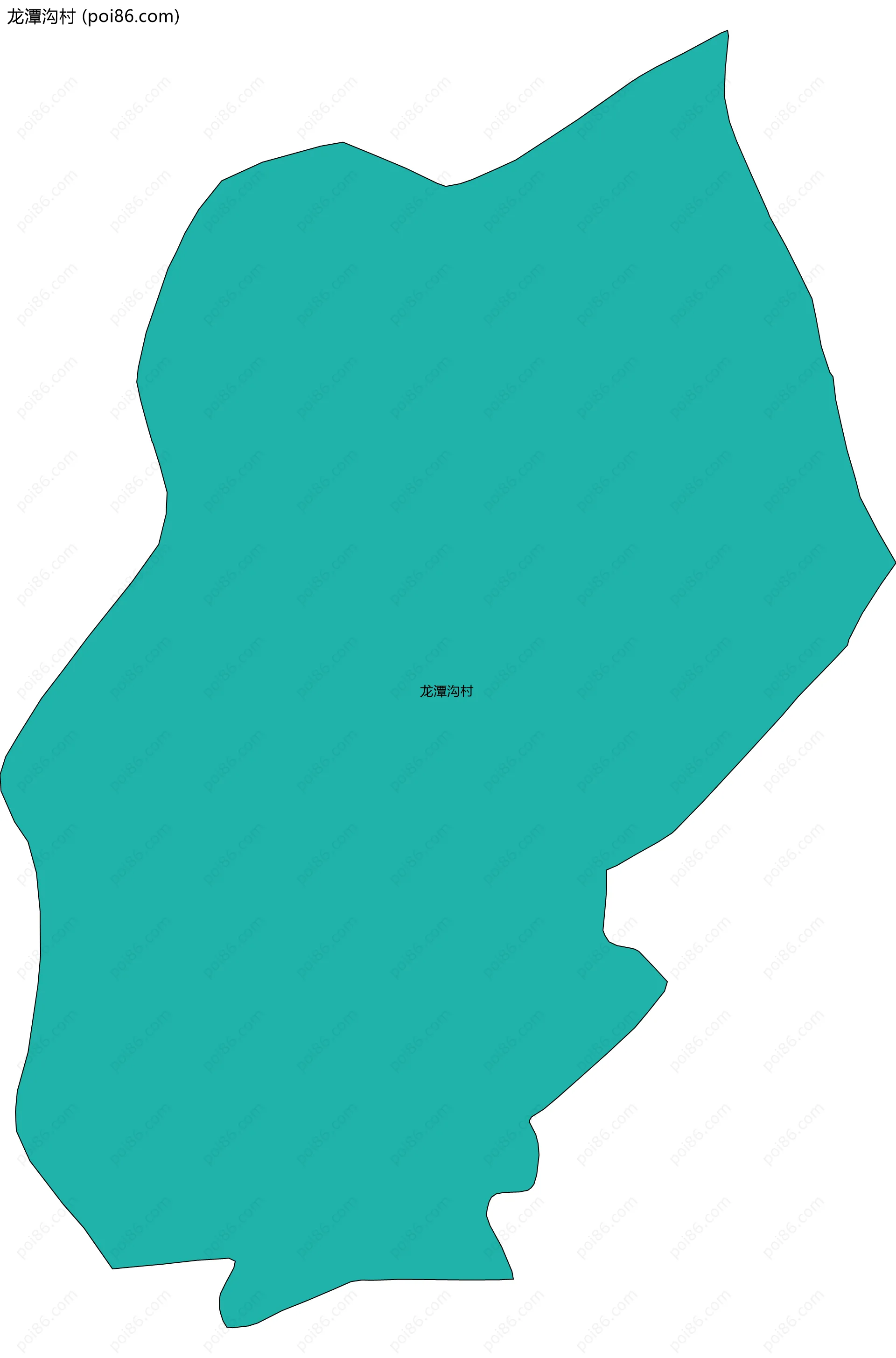 龙潭沟村边界地图