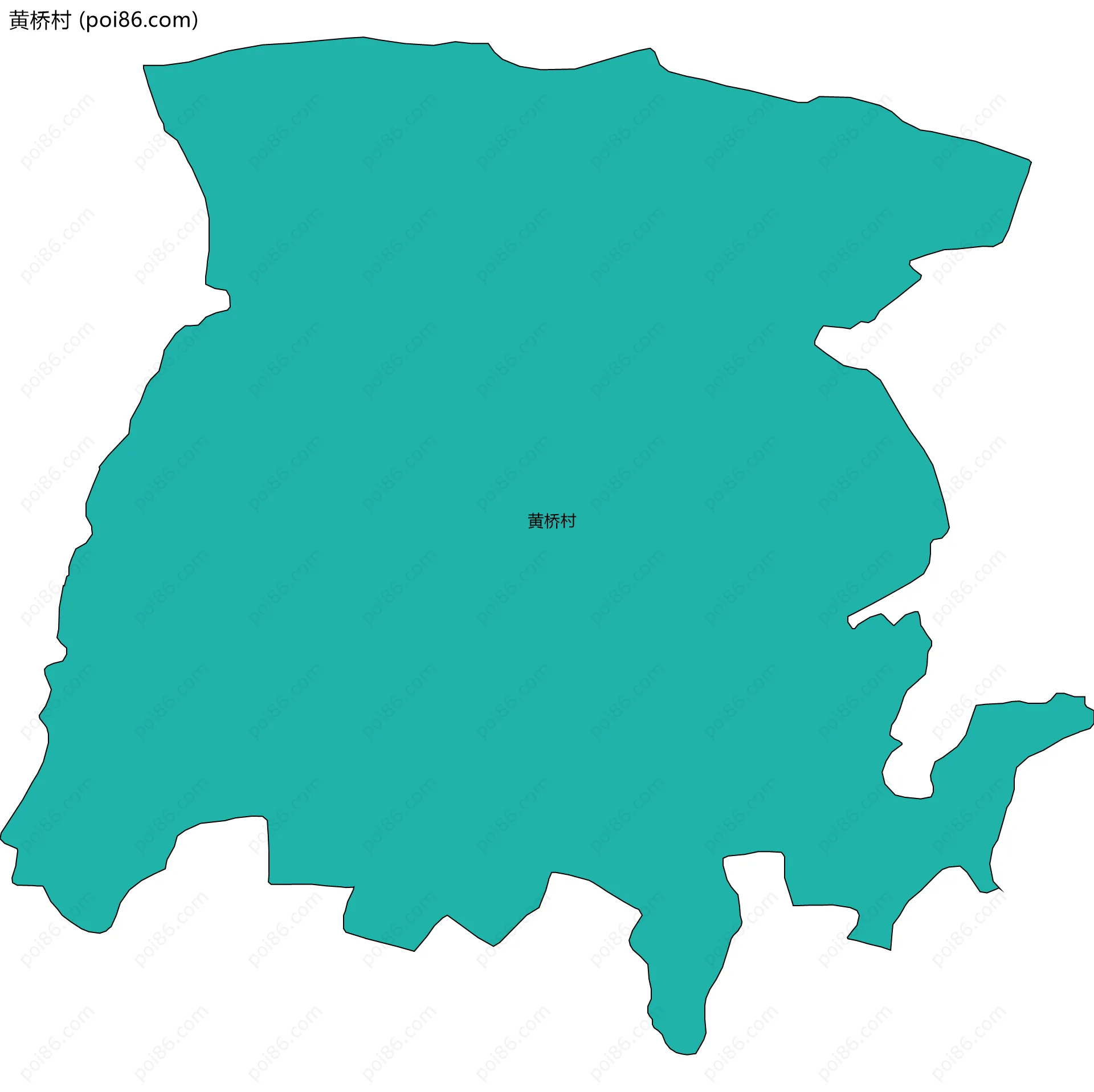 黄桥村边界地图