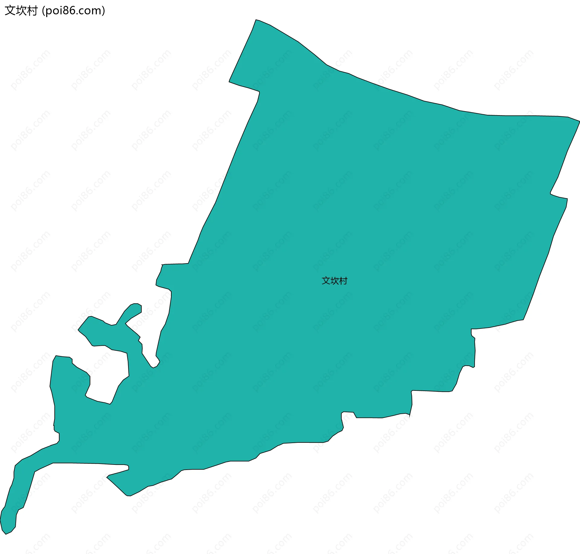 文坎村边界地图
