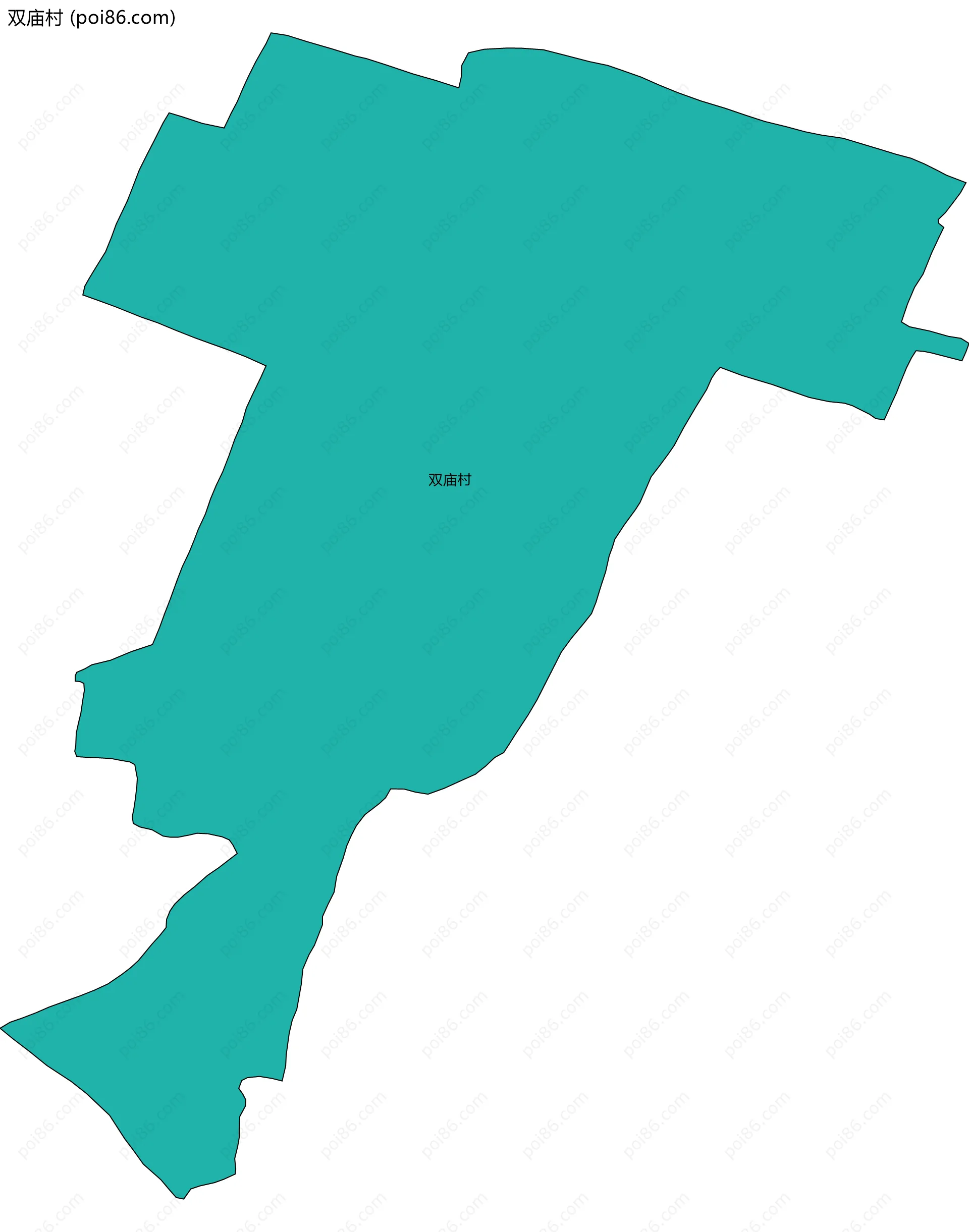 双庙村边界地图